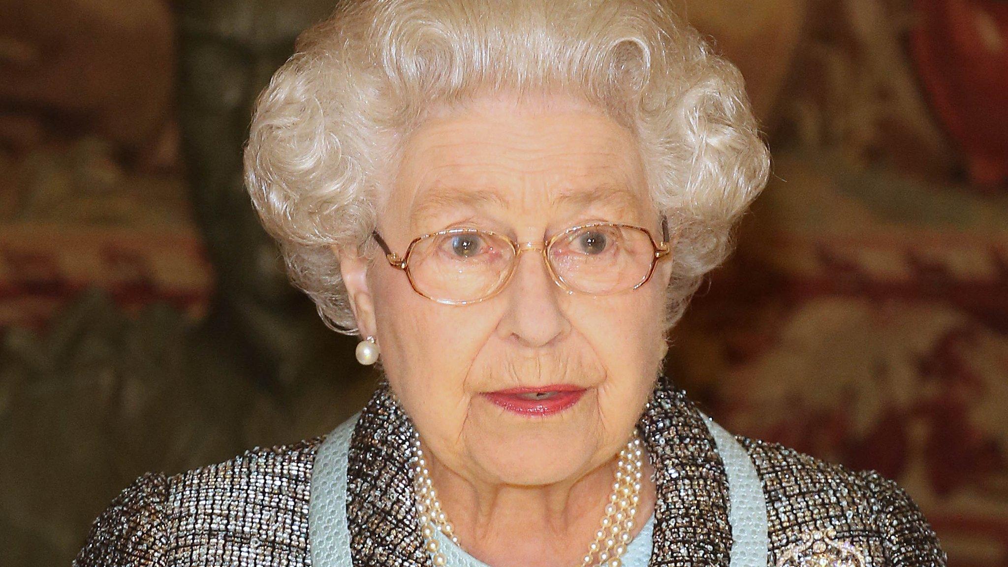 The Queen at Marlborough House Commonwealth reception on 11 March 2013