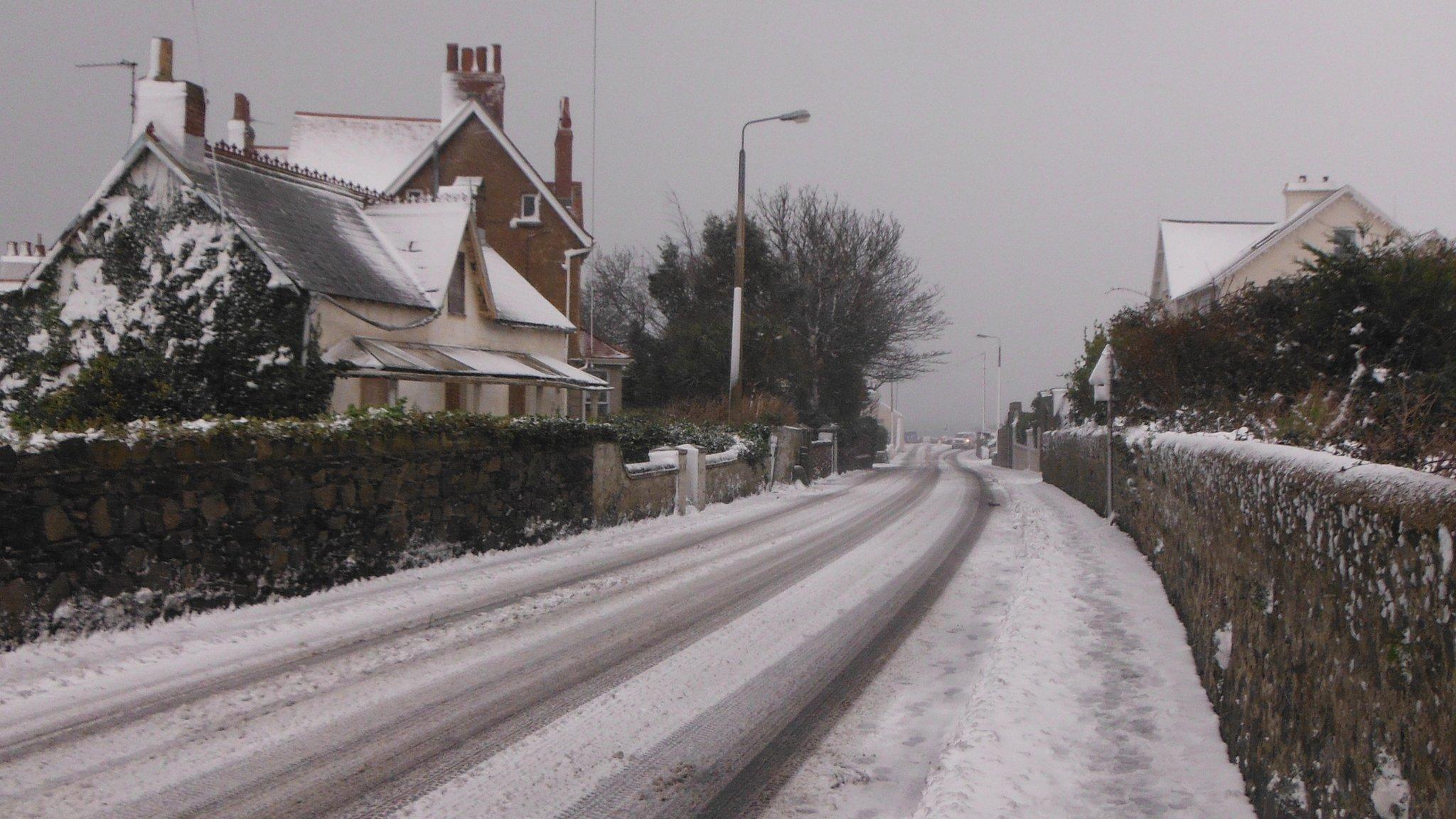 Snow in Guernsey