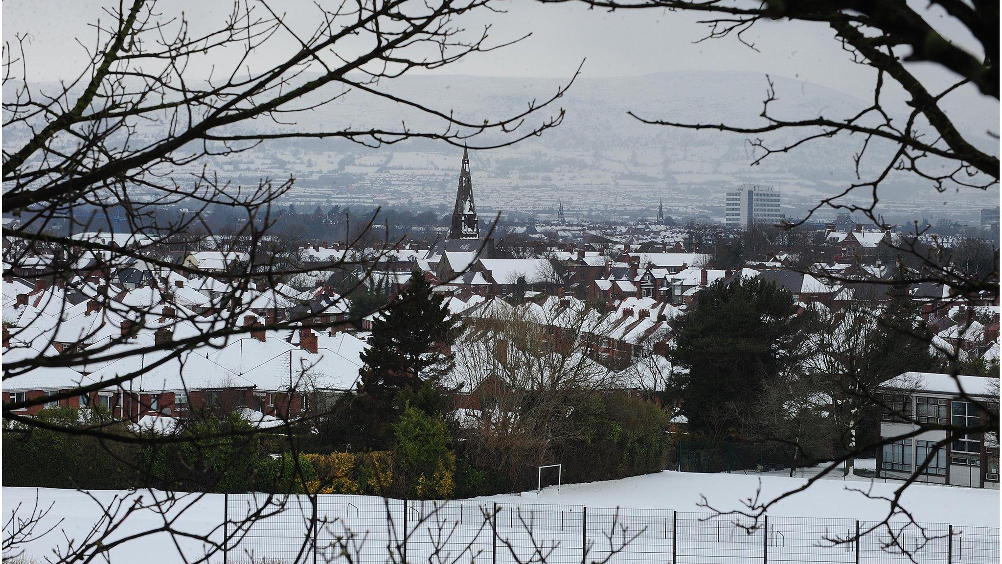 Roof tops in Belfast