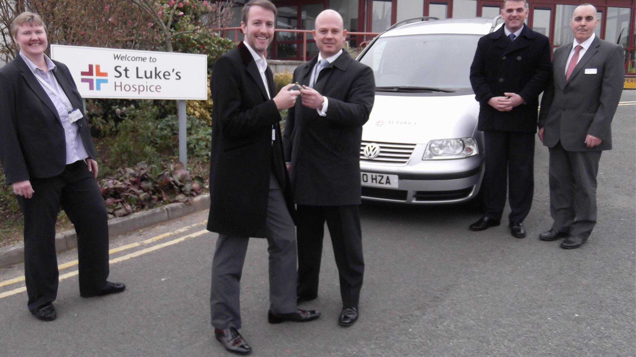 Police hand over car keys to St Luke's Hospice