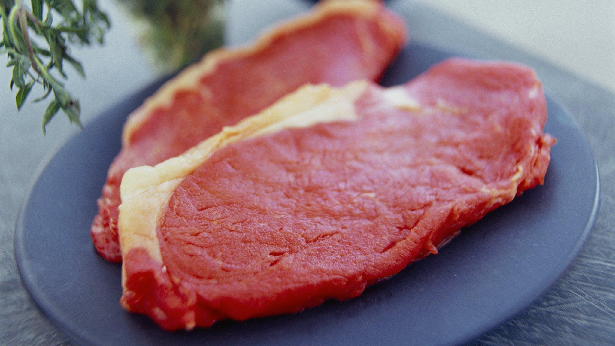 Raw steak