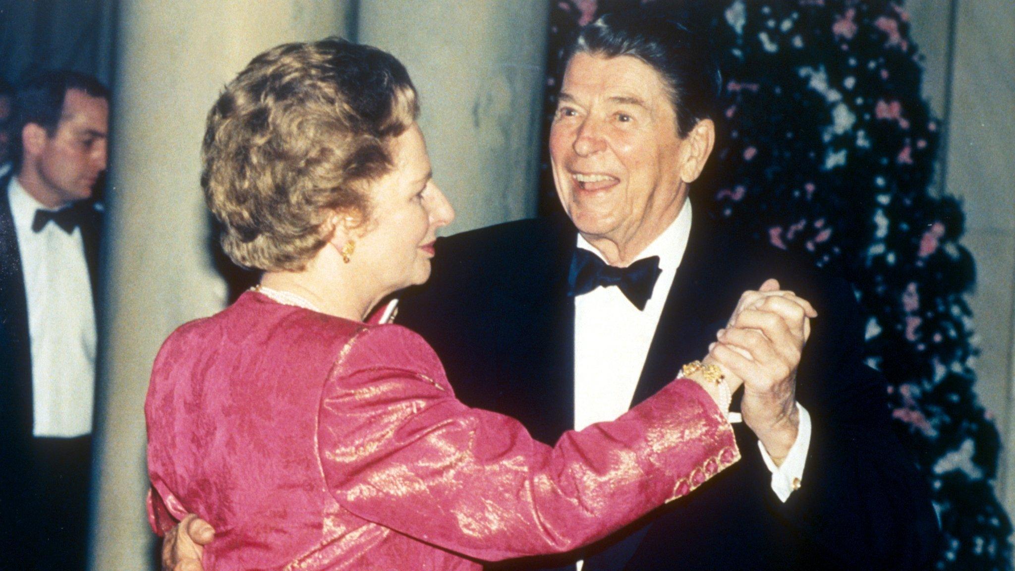 Reagan and Thatcher dance