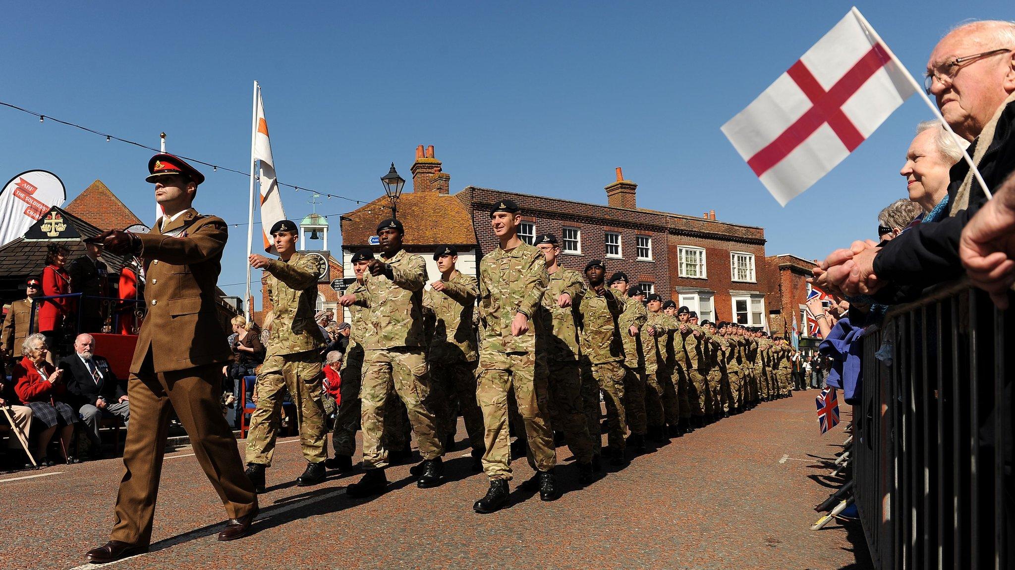 Troops parade through Emsworth