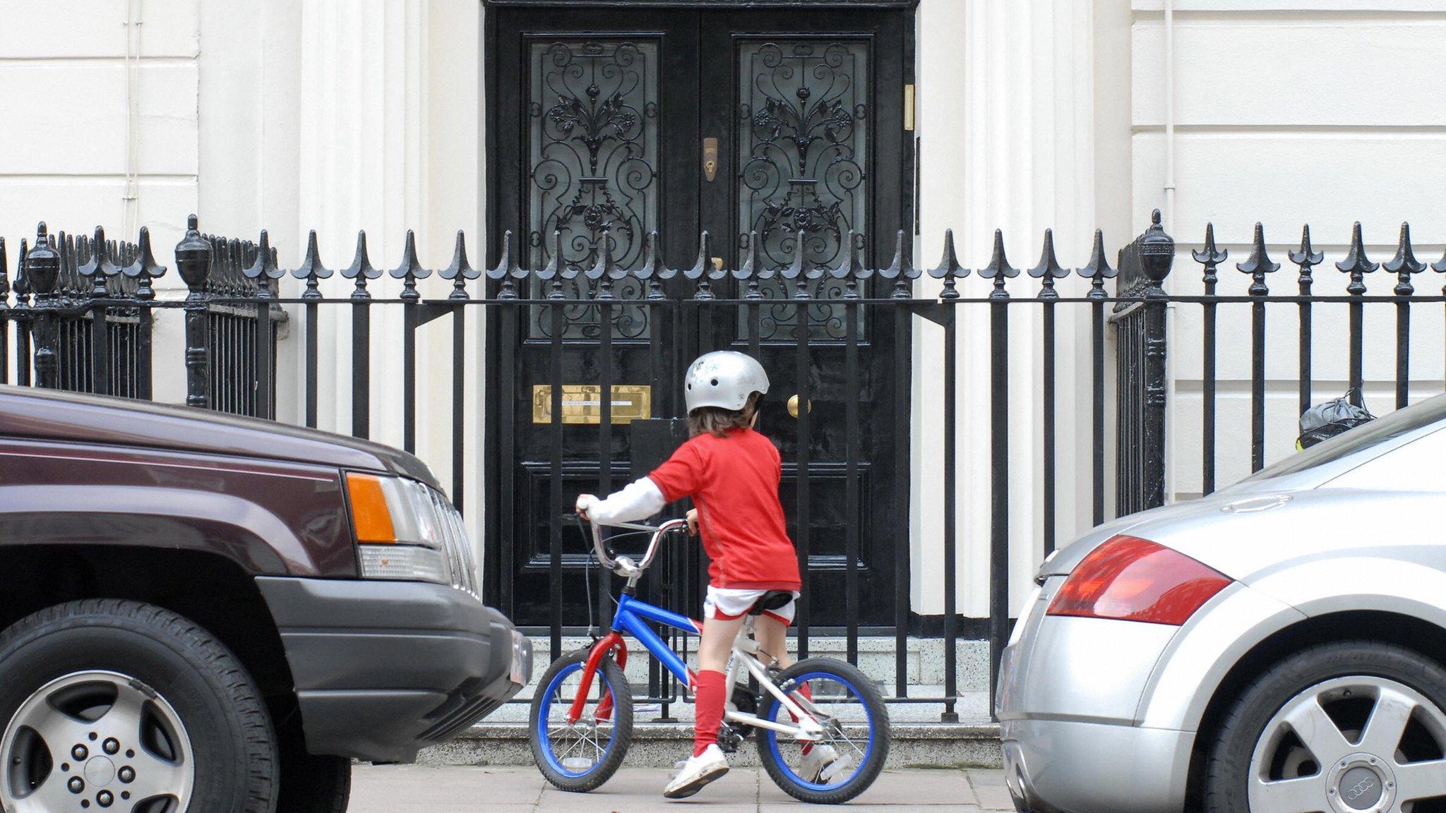 Child on bike