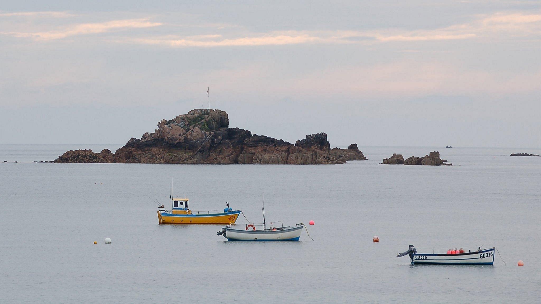 Flag flies on Grosse Rocque at Cobo