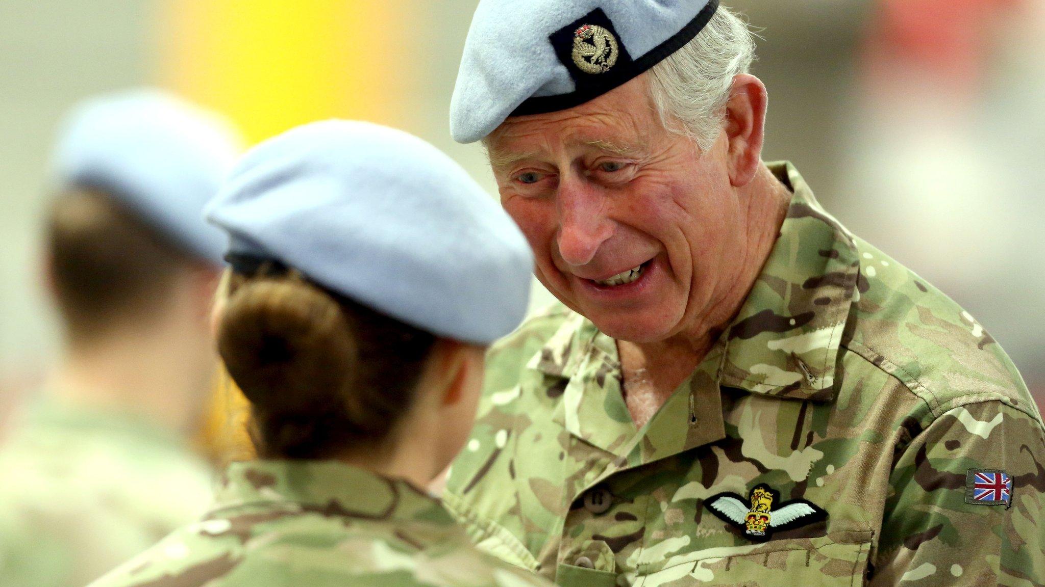 Prince Charles presents campaign medals at Wattisham