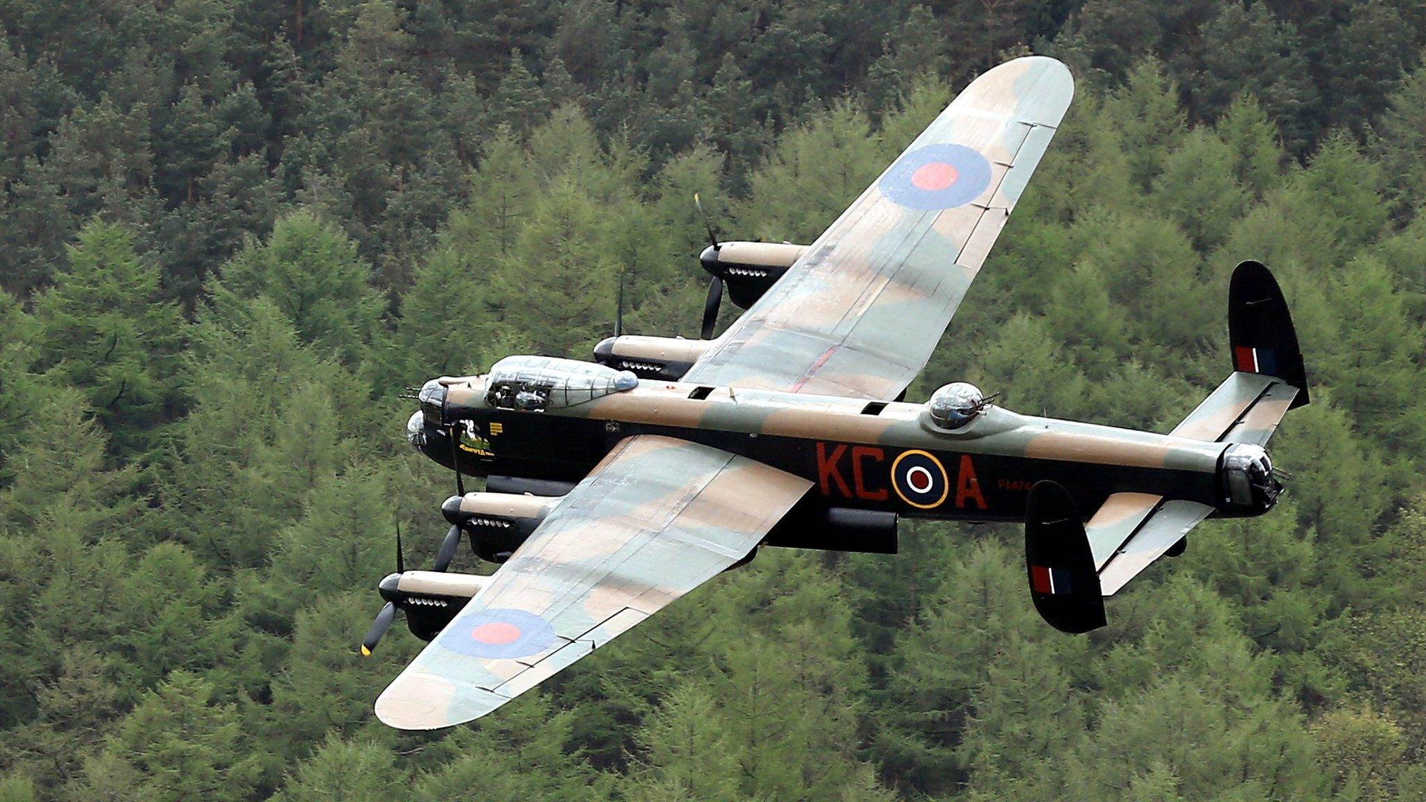 Lancaster bomber flypast