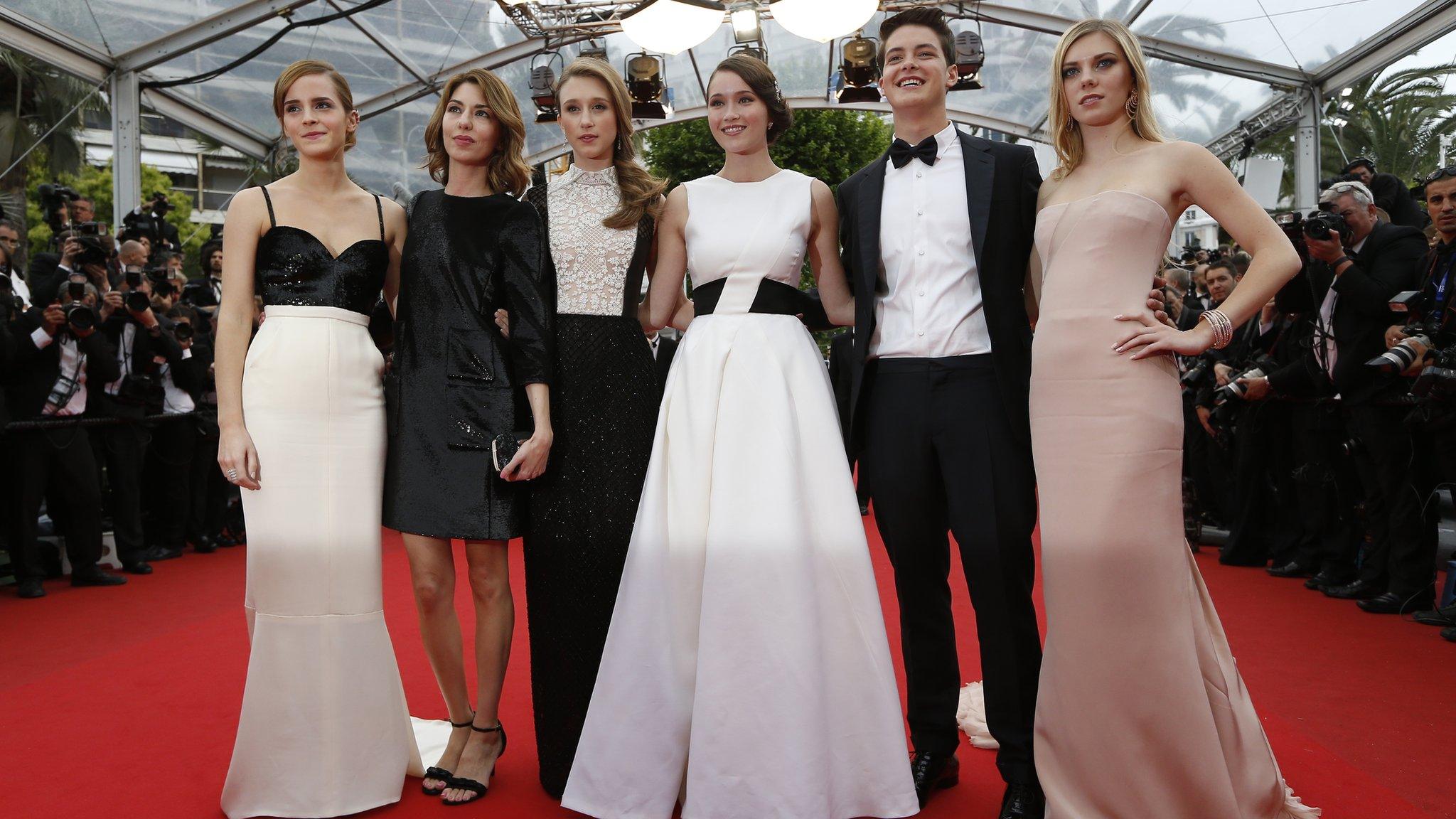 Cast of The Bling Ring, in Cannes, on 16 May 2013