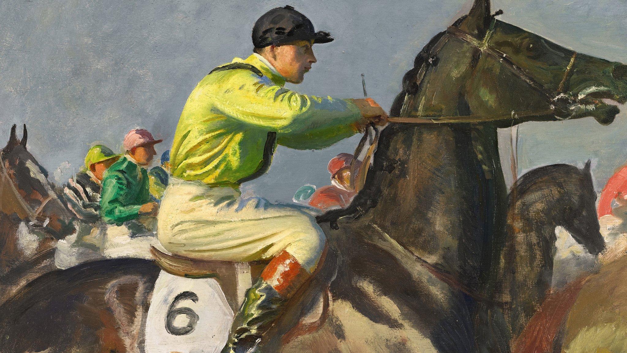 Yellow Jockey by Sir Alfred Munnings