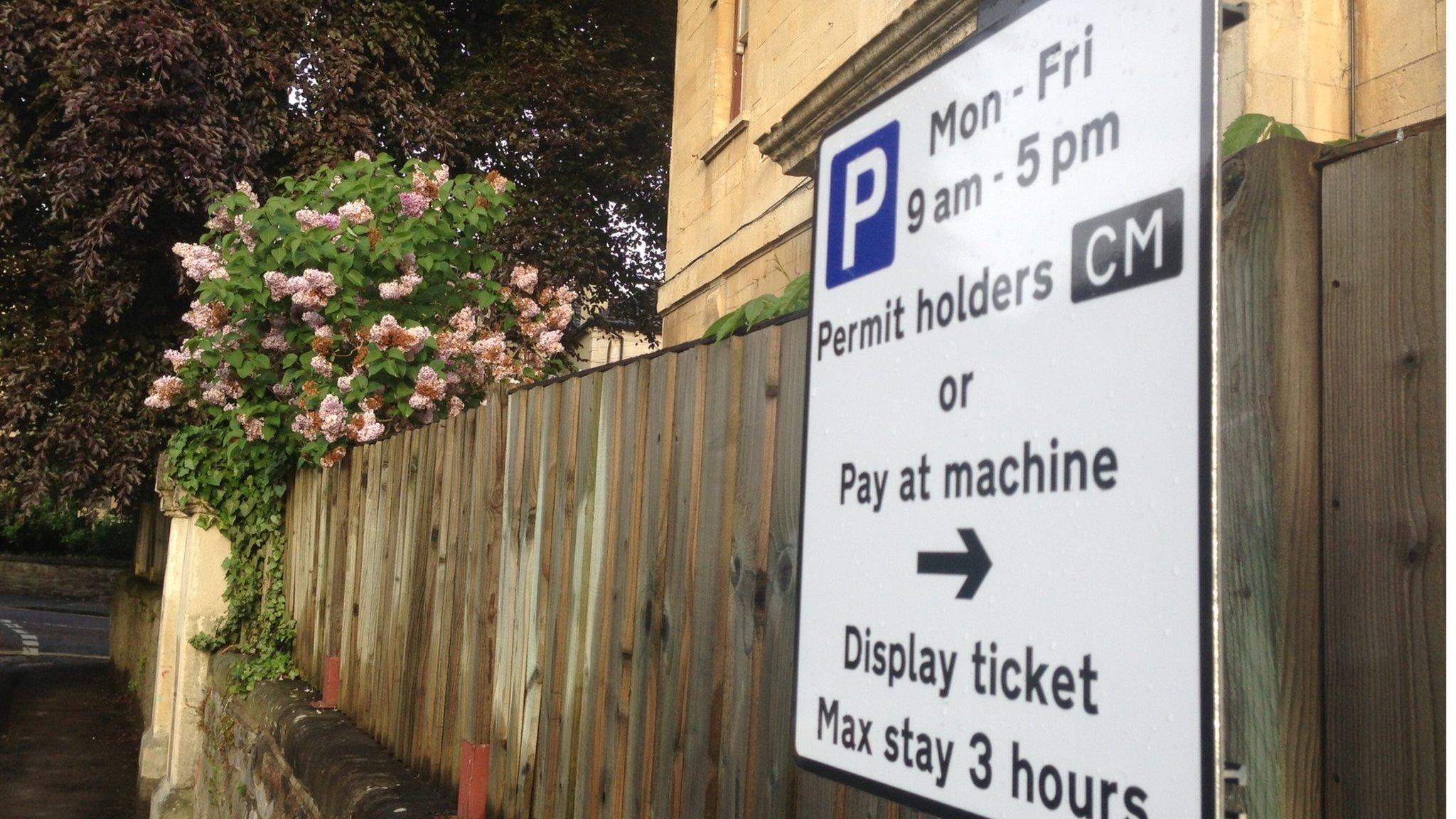 Resident parking zone in Bristol