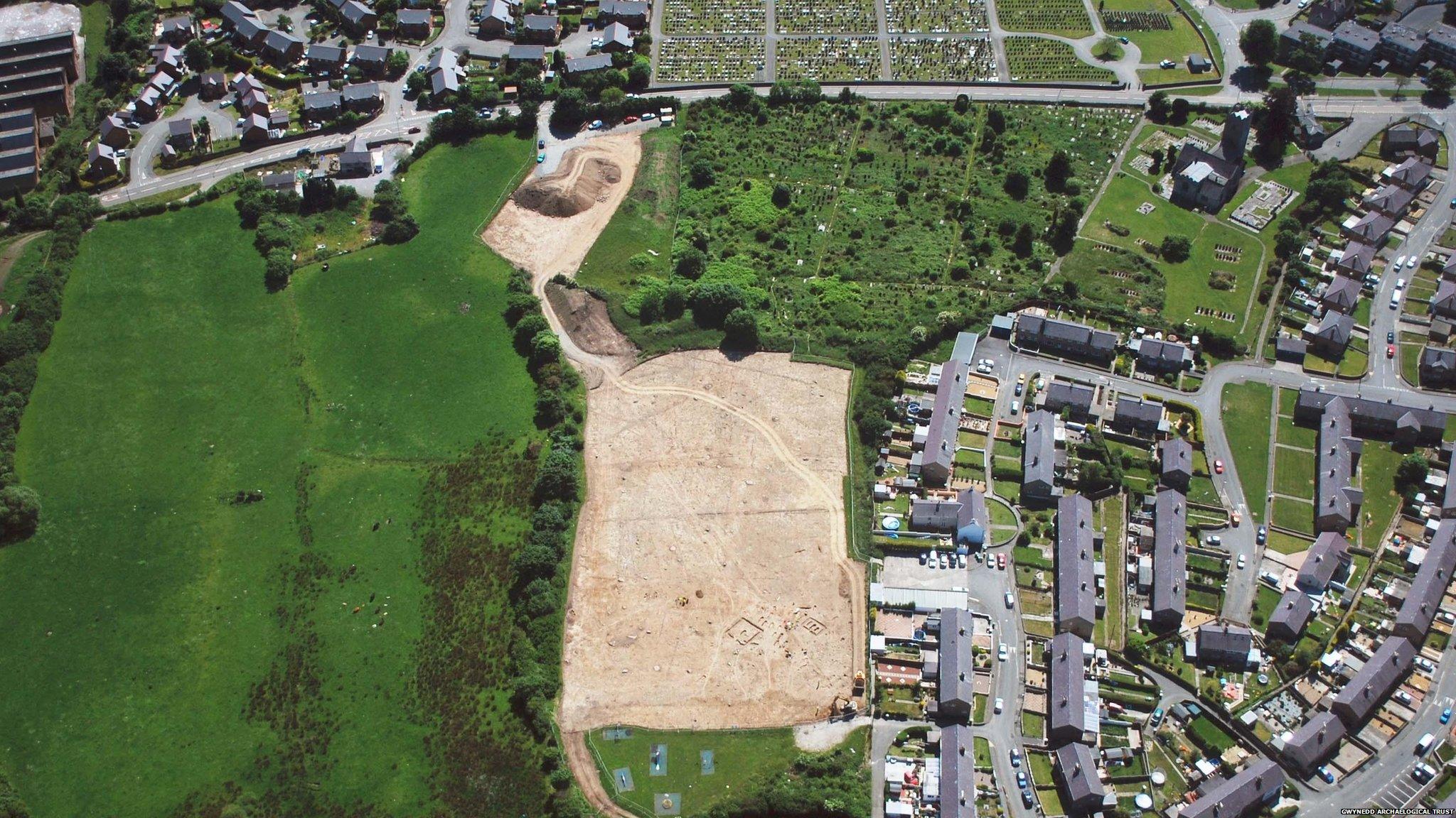 Aerial view of the site