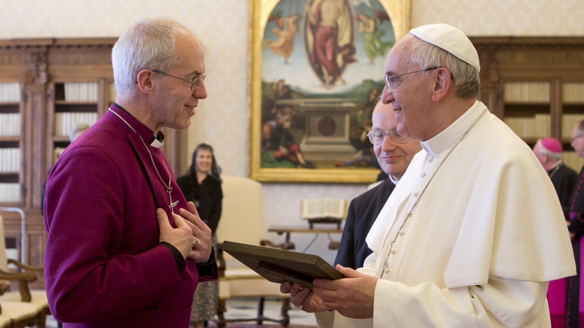 Justin Welby, Pope Francis