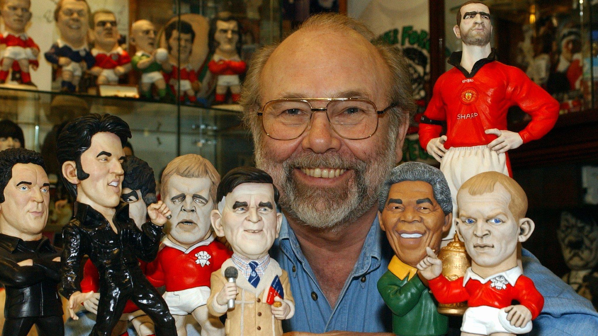 John Hughes pictured with some of the Groggs he created