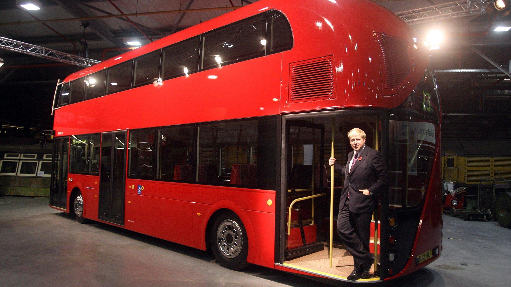 Boris JOhnson and a Boris Bus