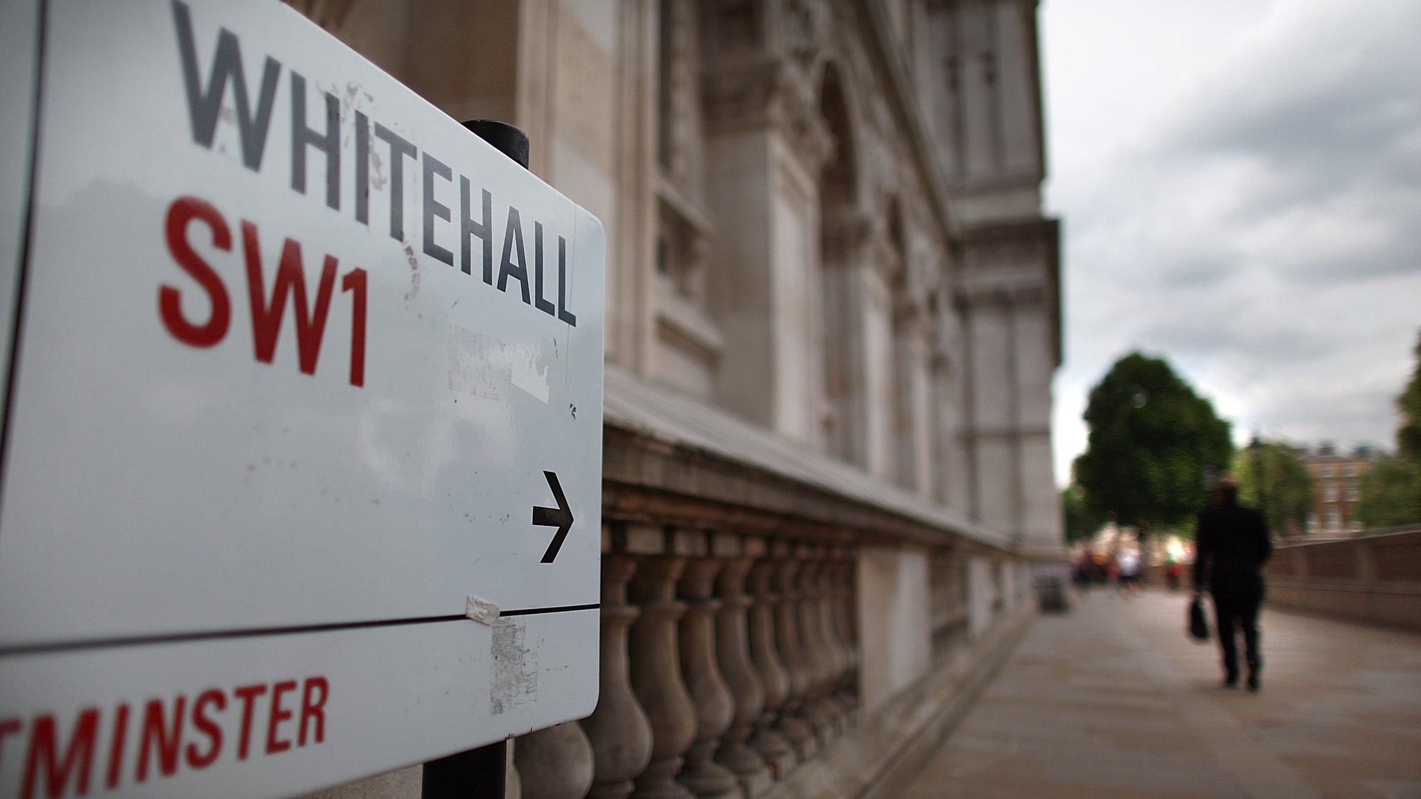 Whitehall street sign