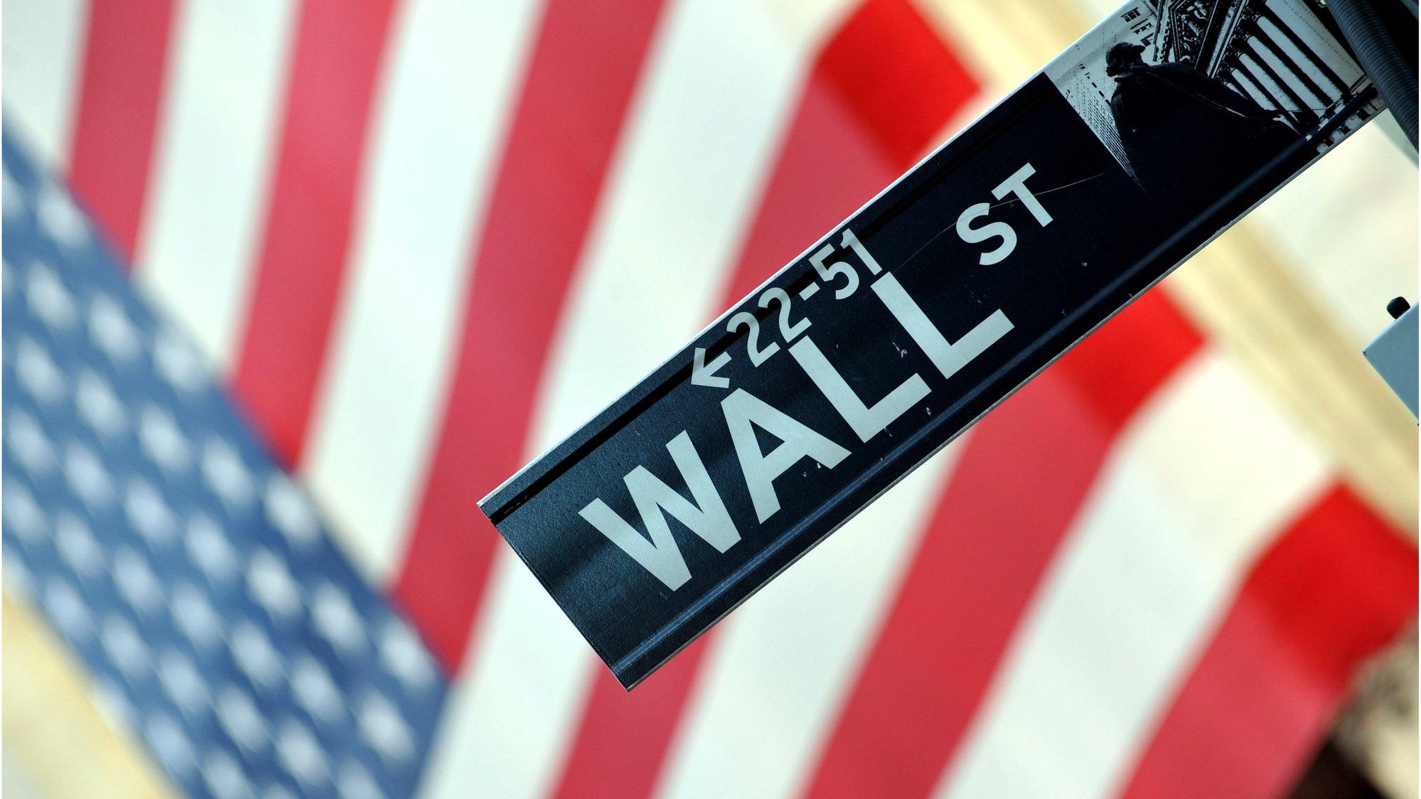 Wall street sign