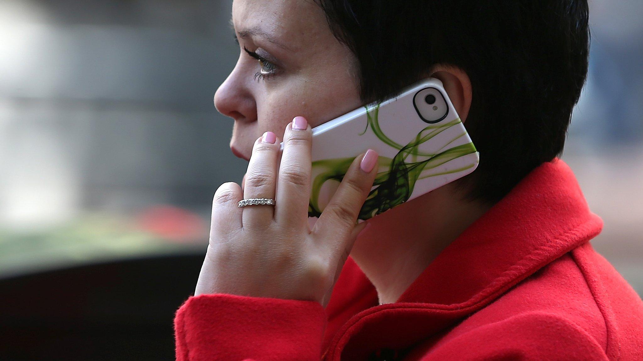 Woman on mobile phone