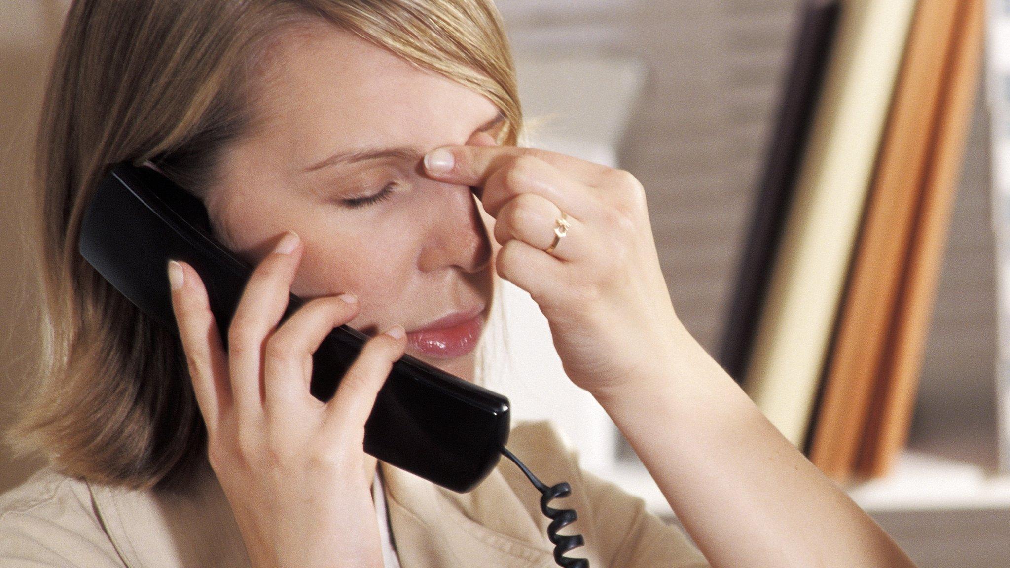 Woman on the phone