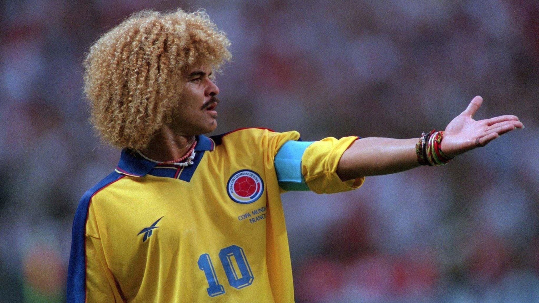 Carlos Valderrama at the 1998 World Cup in France