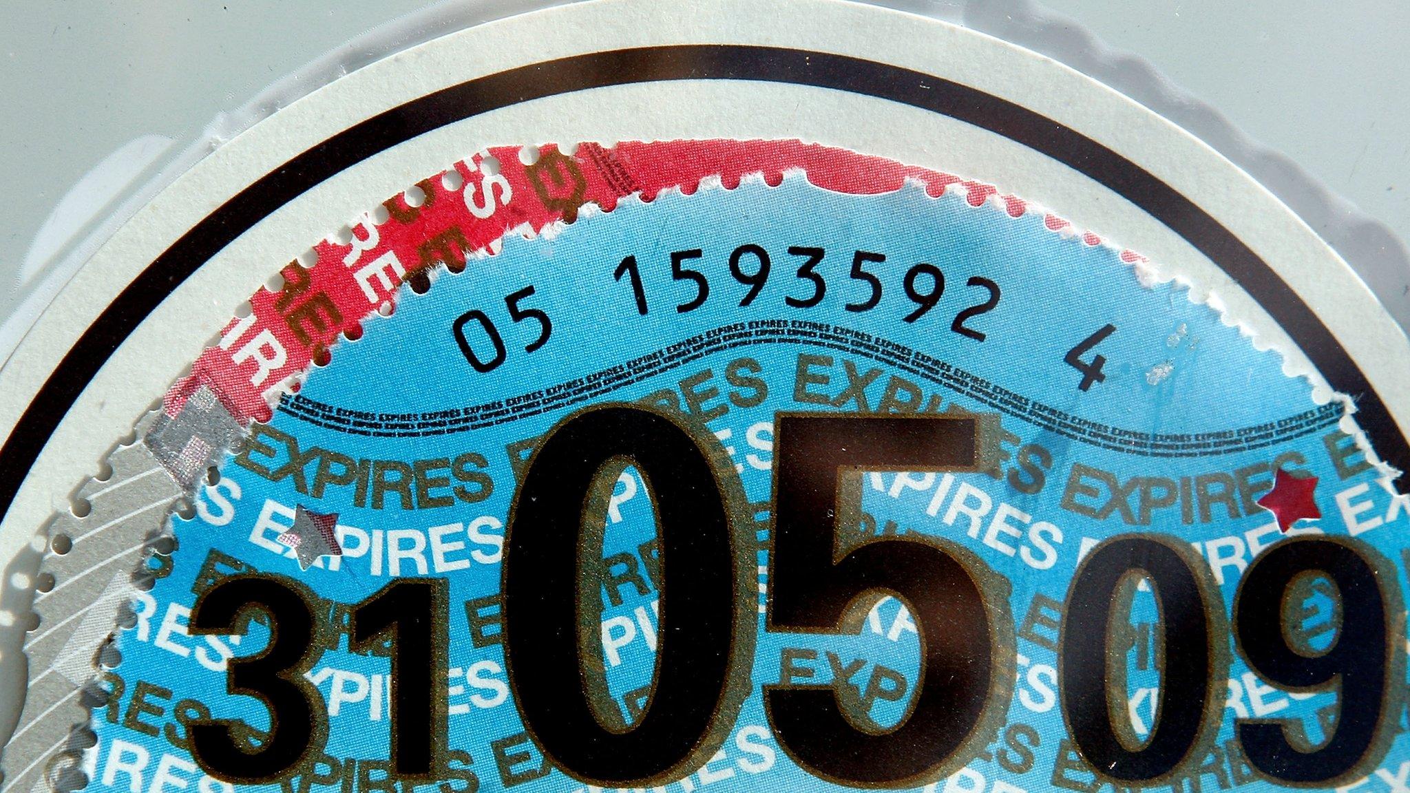 Car tax disc