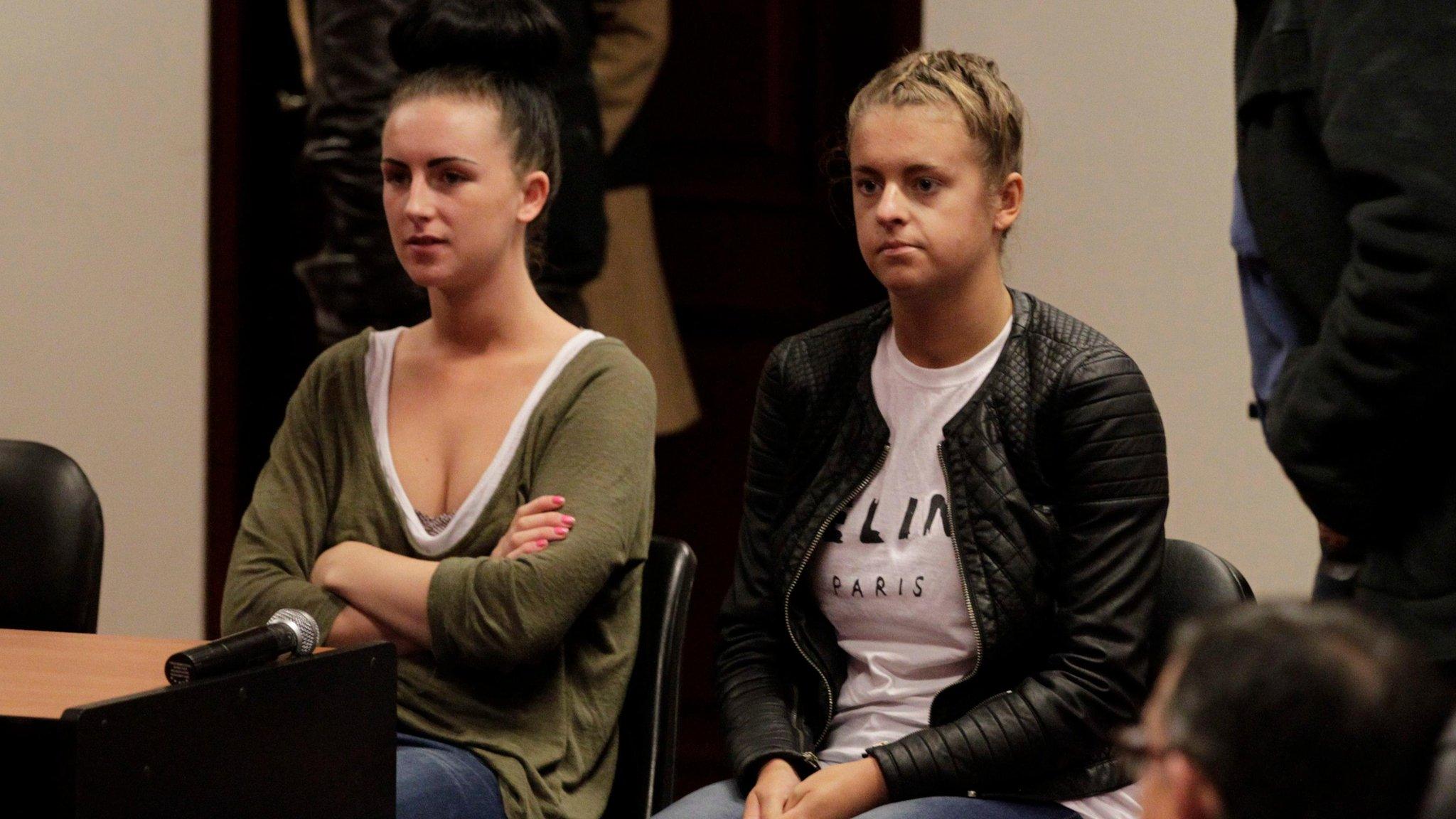 Michaella McCollum Connolly and Melissa Reid in court in Callao on 21 August 2013