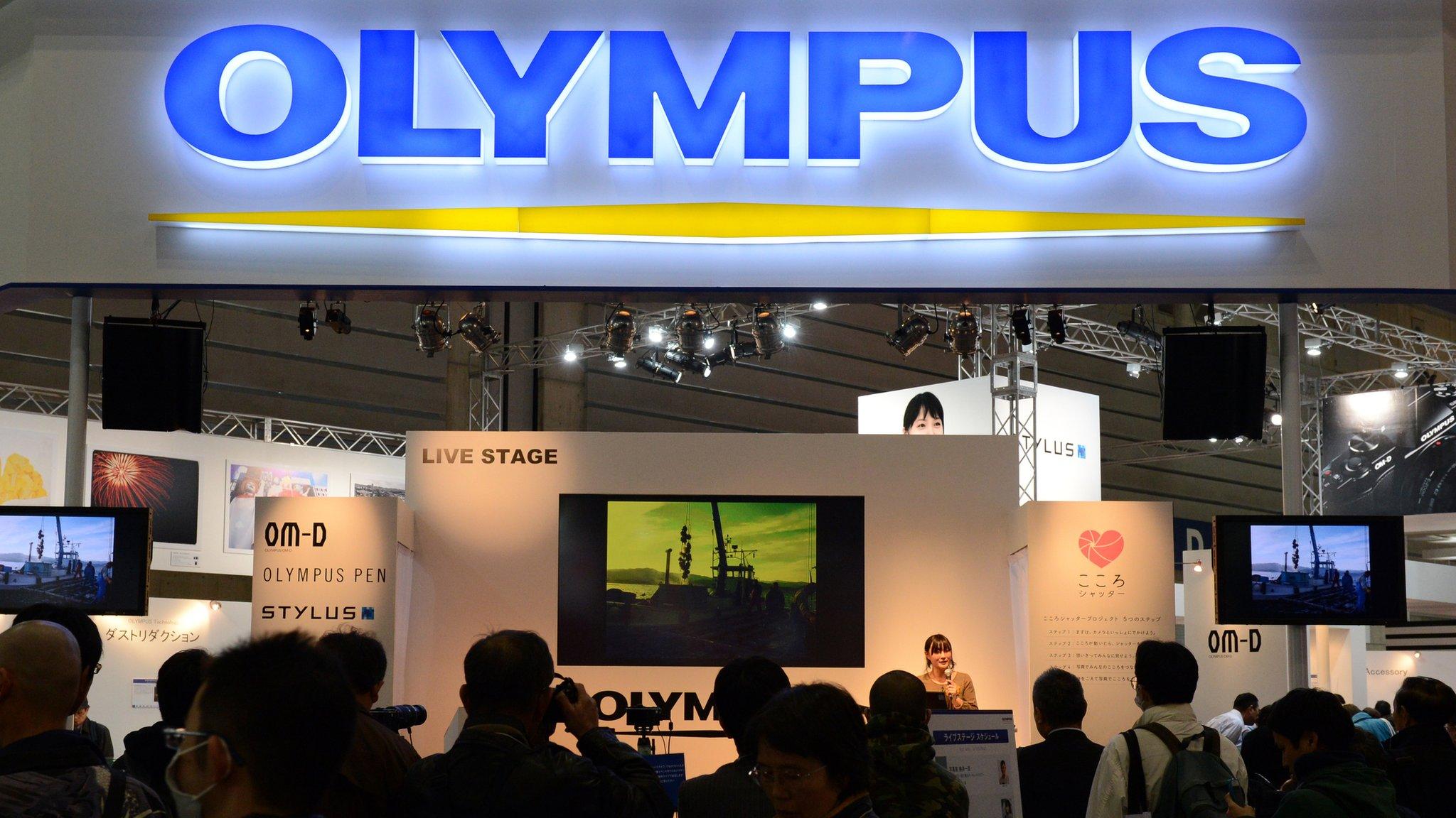 An Olympus stall at an exhibition