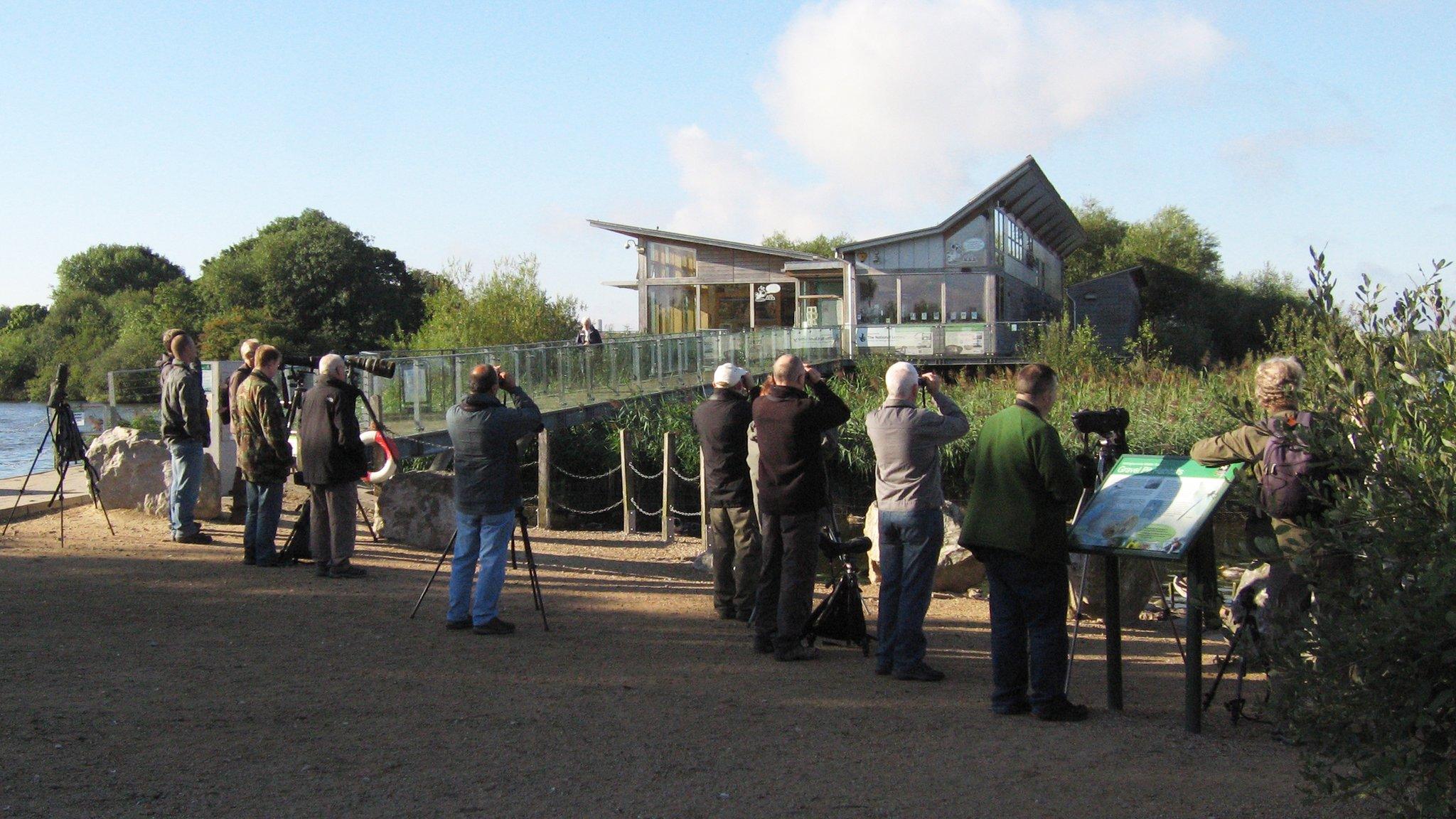 Visitors at Attenborough Nature Reserve