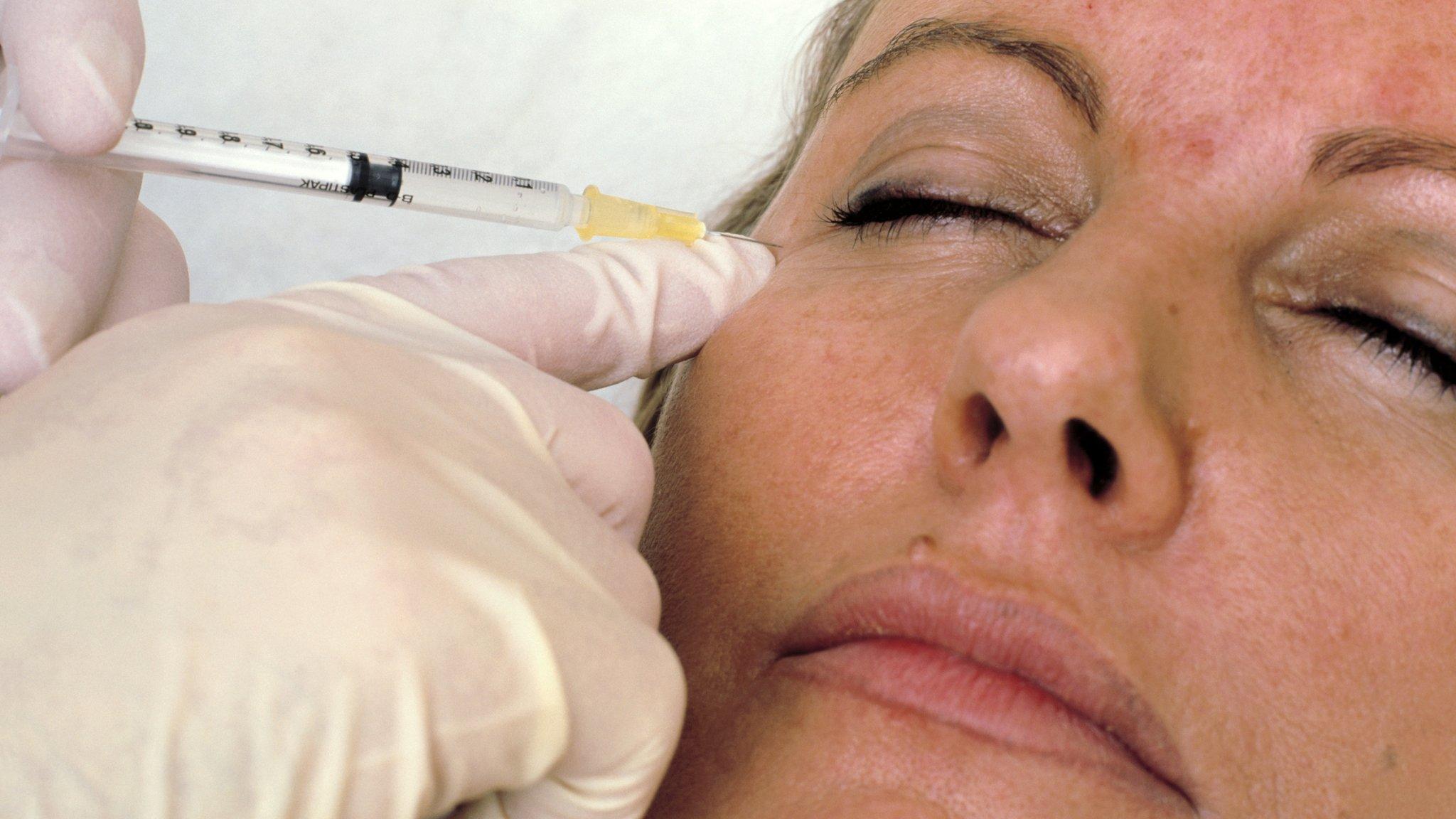 Lady having Botox