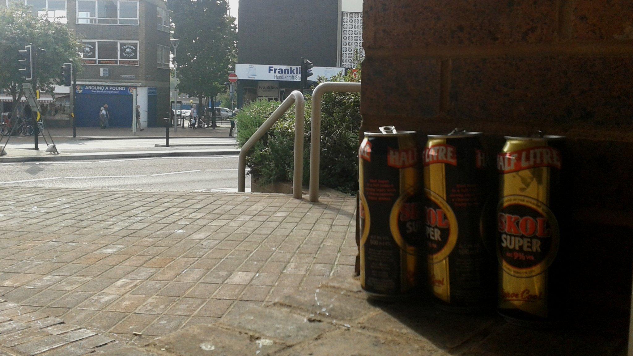 Beer cans in Ipswich