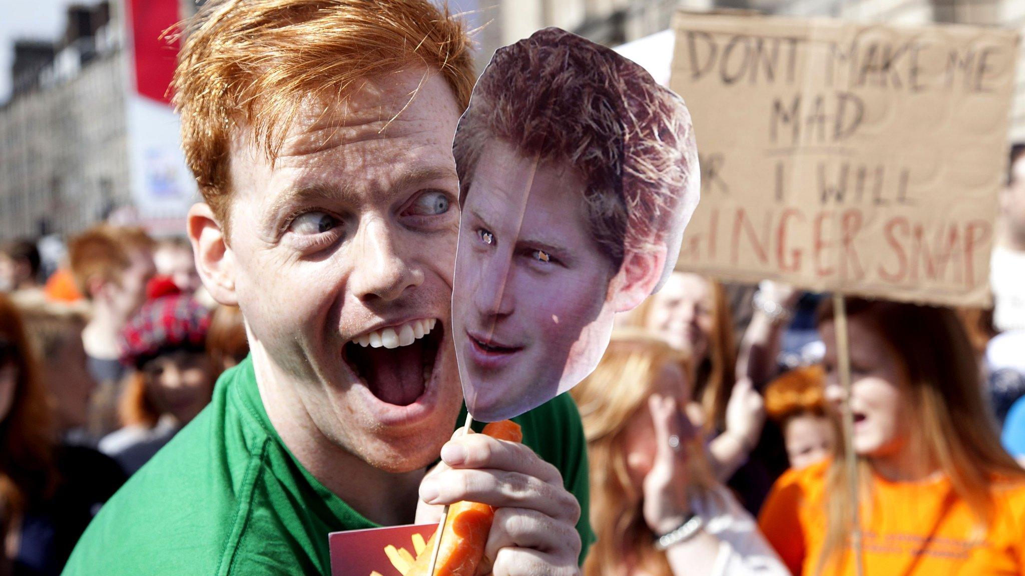 Ginger Pride march in Edinburgh