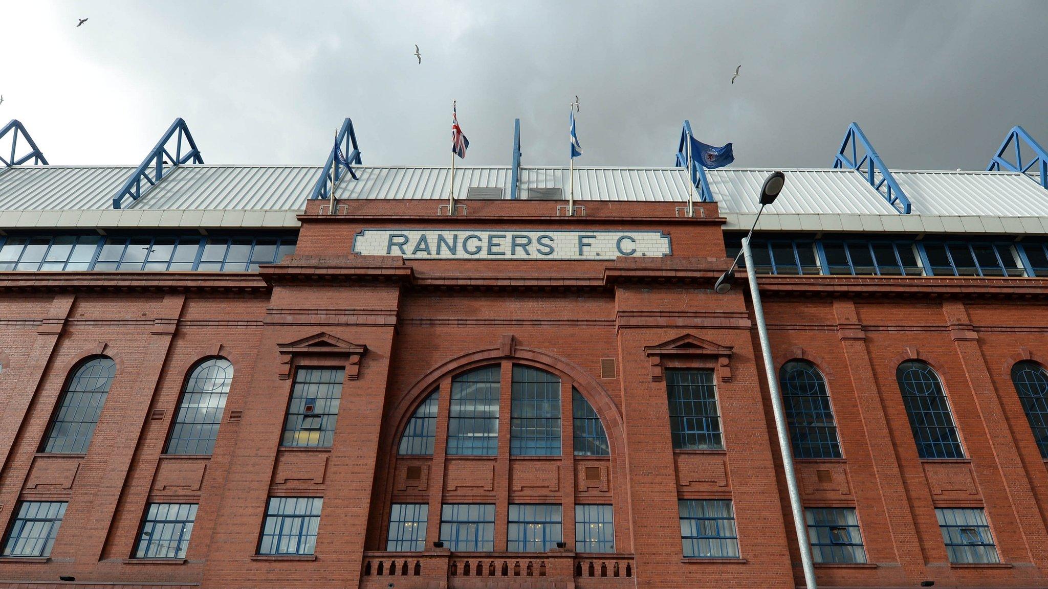 The front of Rangers' Ibrox Stadium