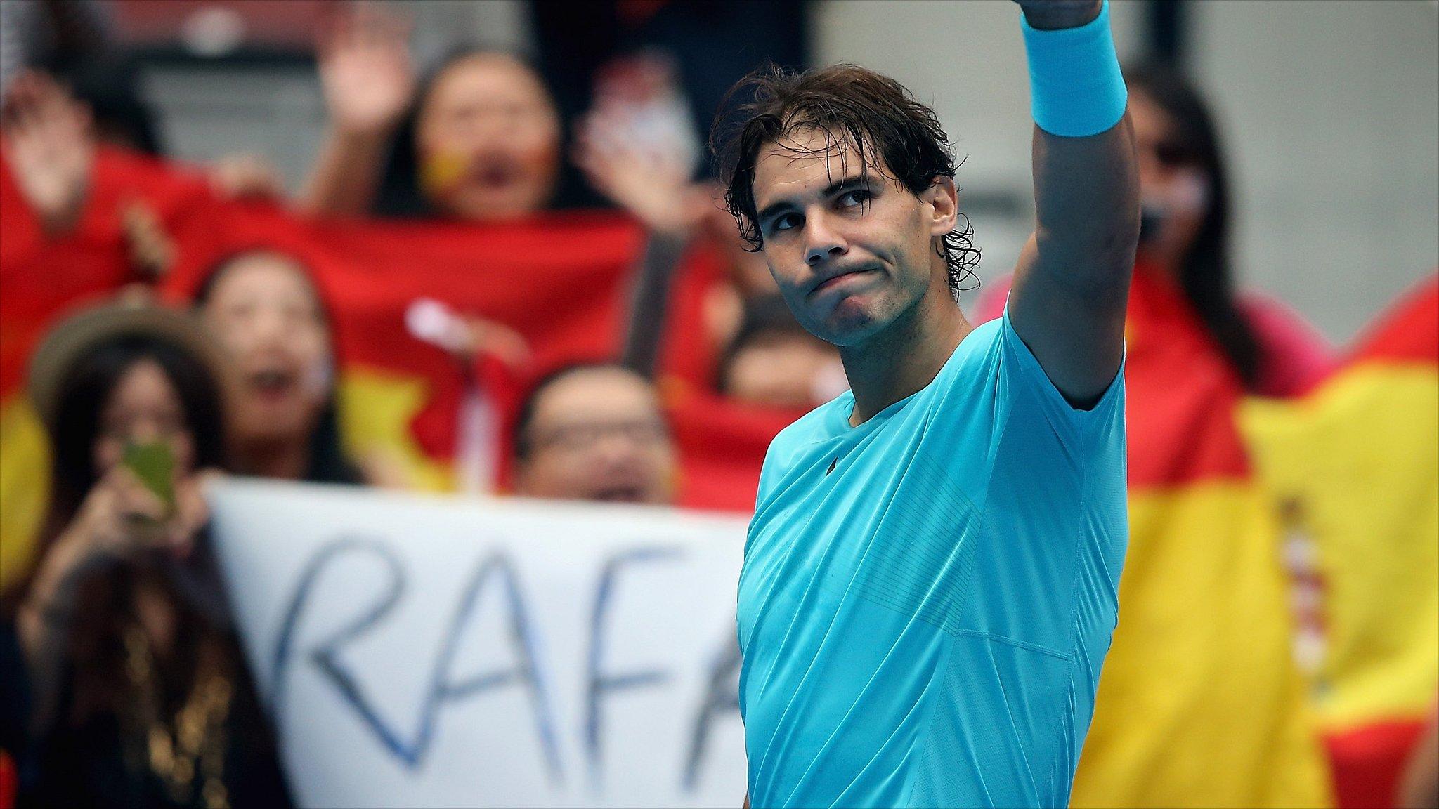 Spain's Rafael Nadal at the China Open