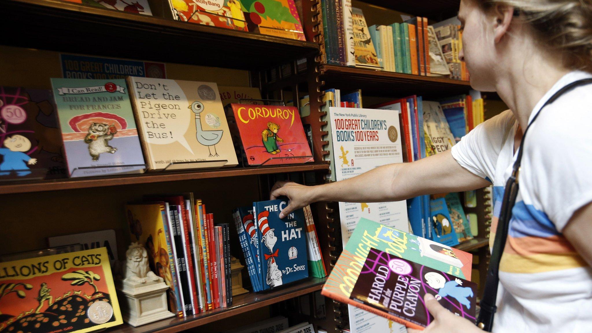 A shelf of books