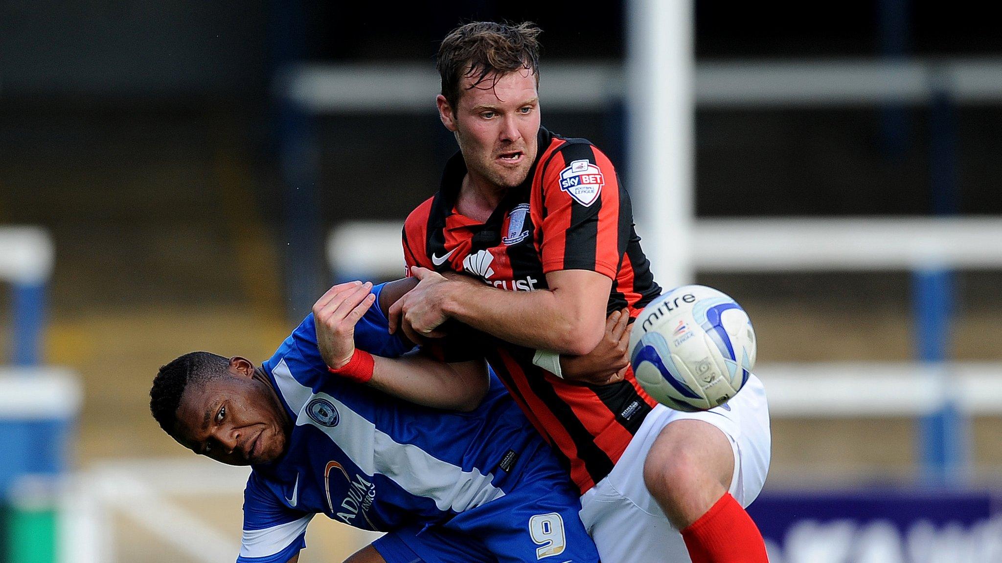 Scott Laird in action for Preston against Peterborough