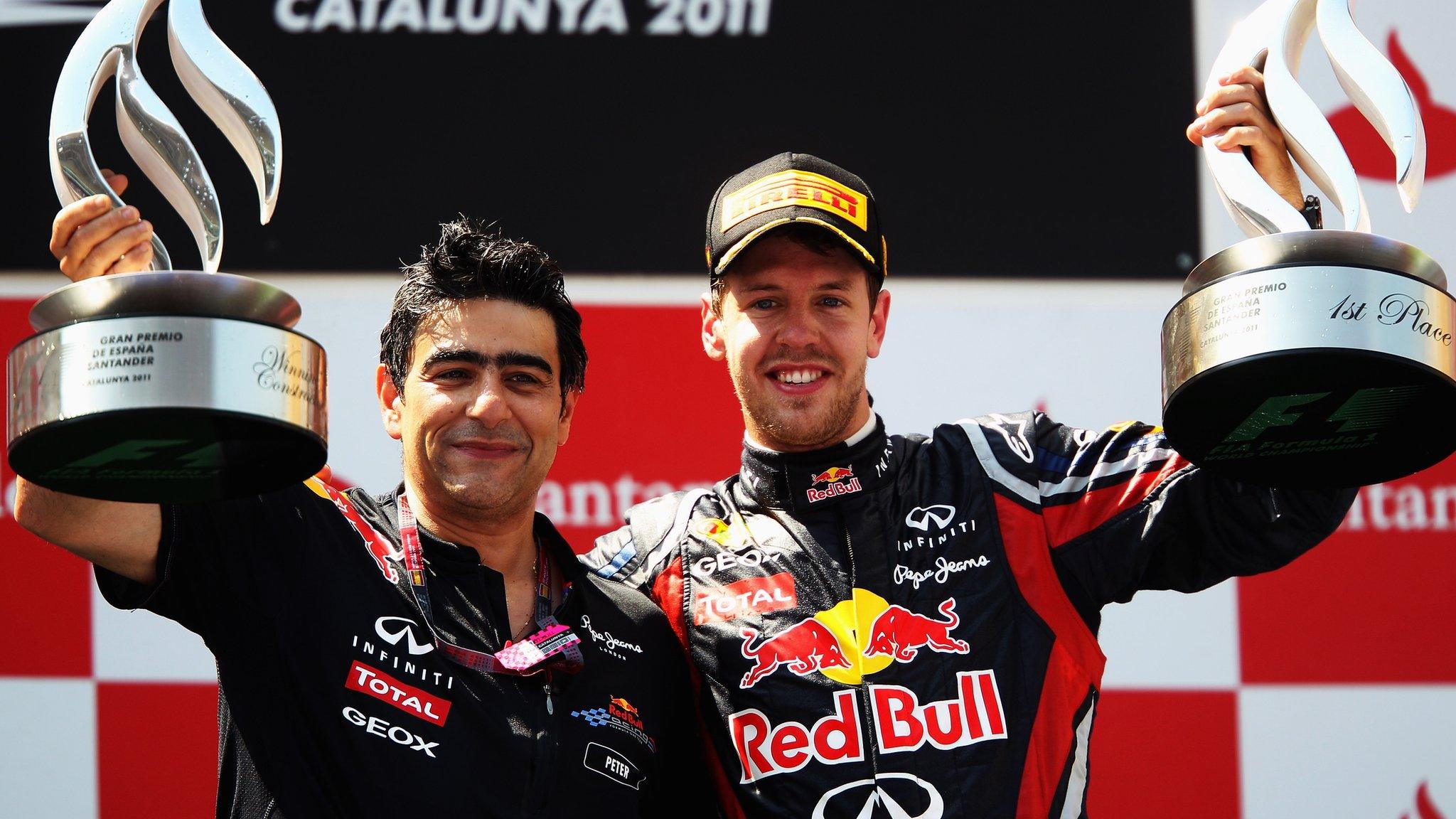 Peter Prodromou and Sebastian Vettel