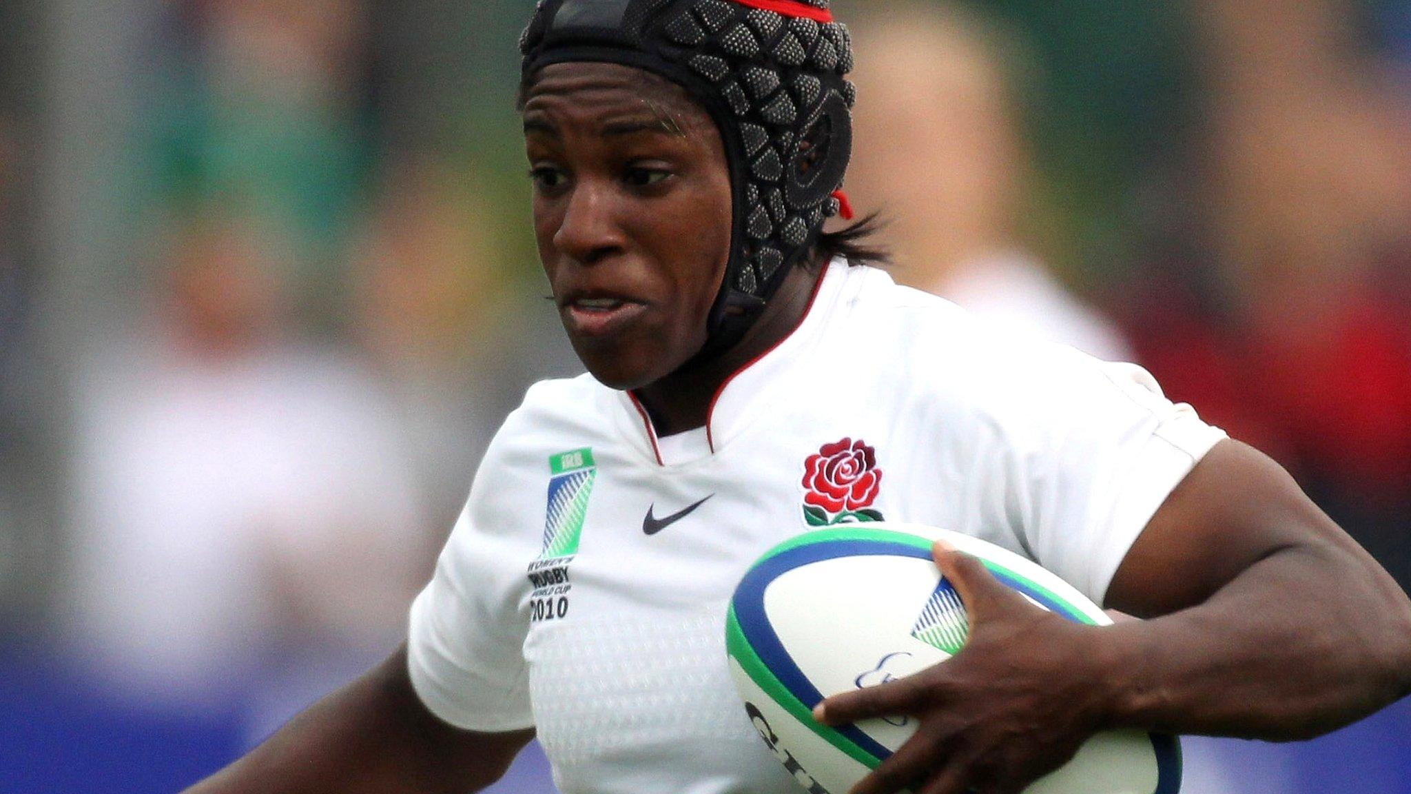 Saracens flanker Maggie Alphonsi playing for England