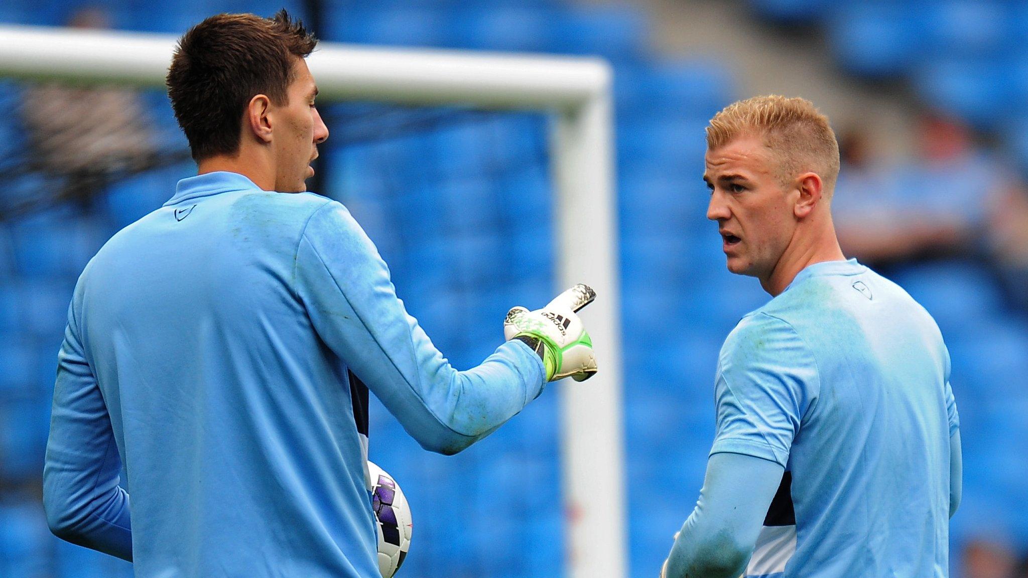 Joe Hart and Costel Pantilimon