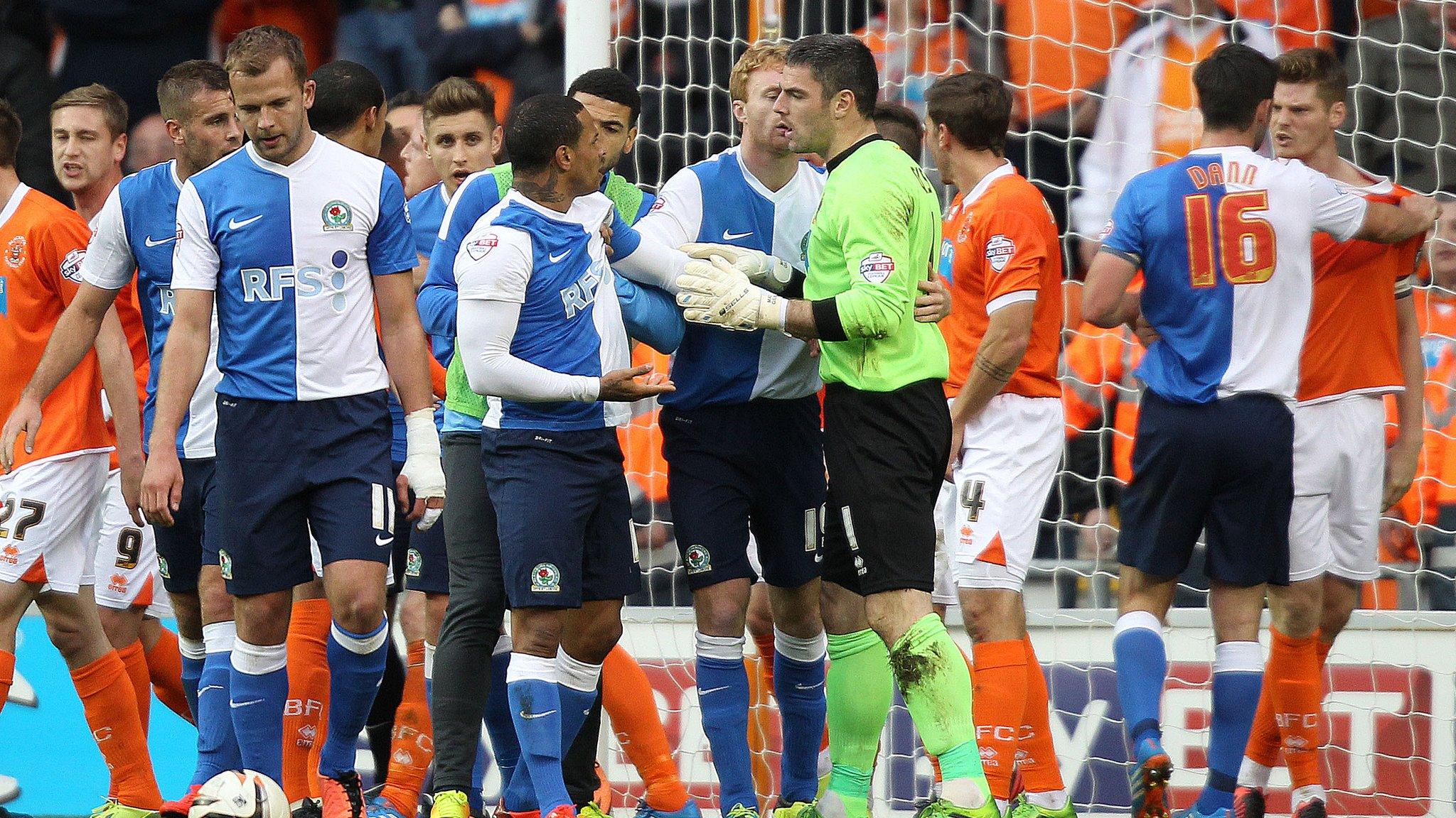 Blackpool & Blackburn brawl