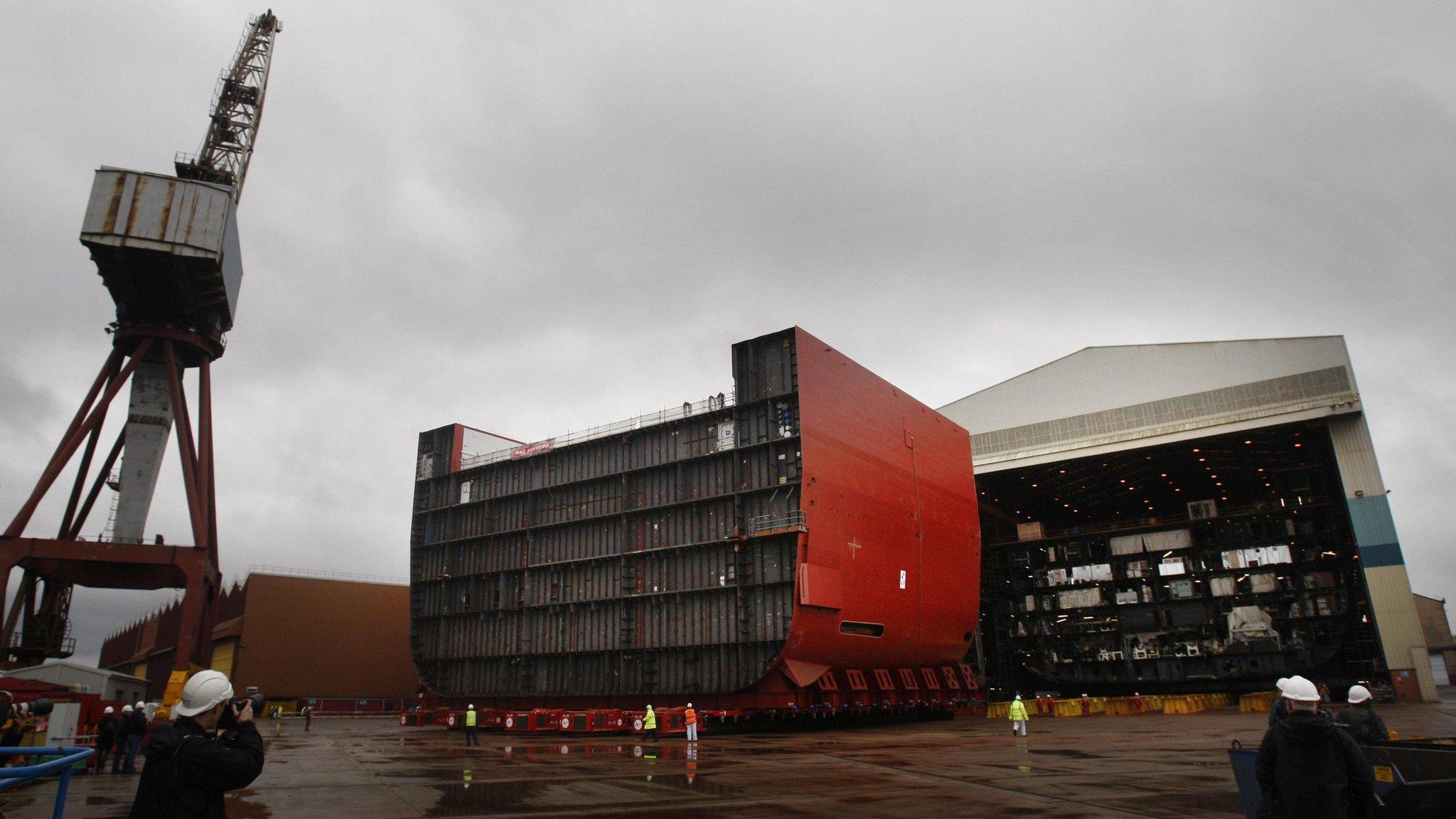 BAE Systems shipyard at Govan