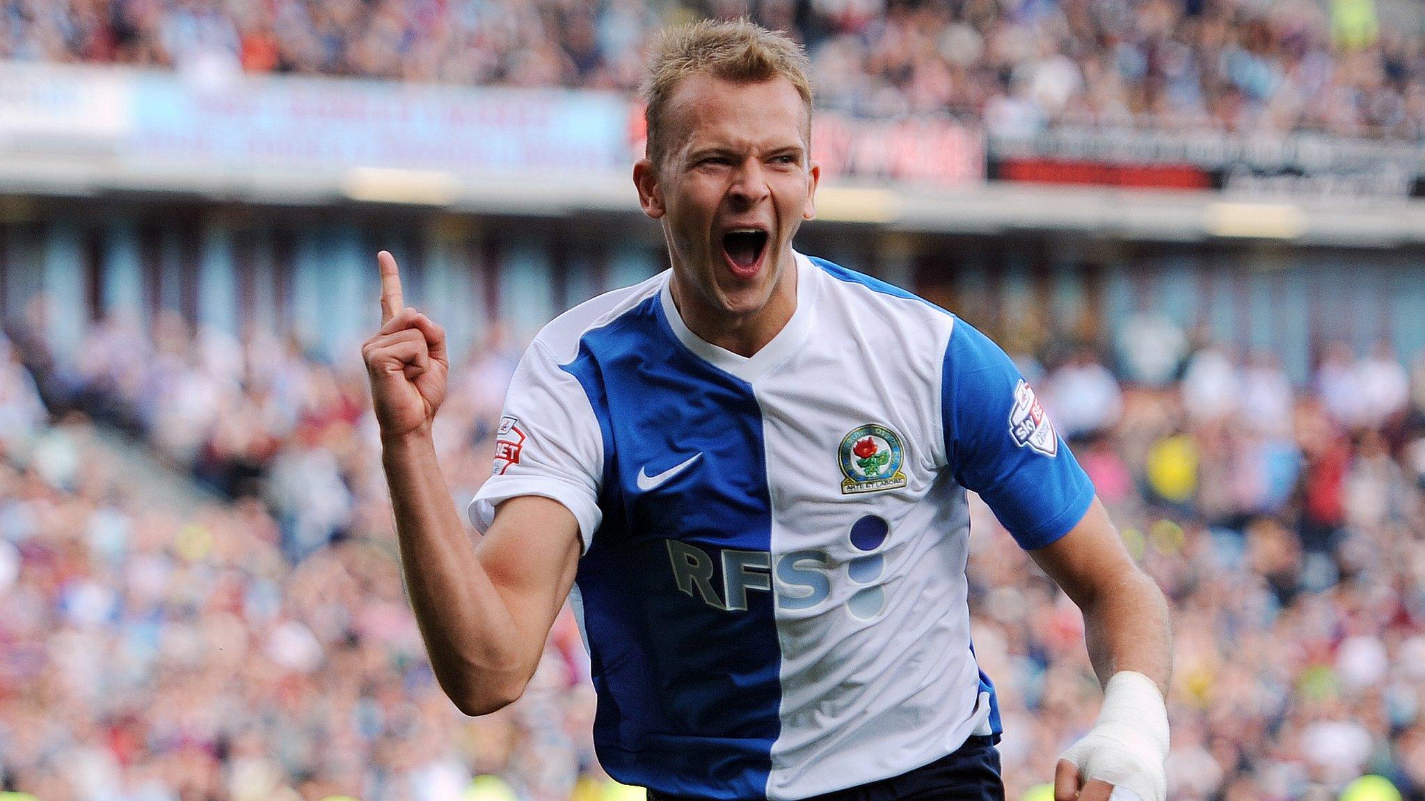 Blackburn striker Jordan Rhodes