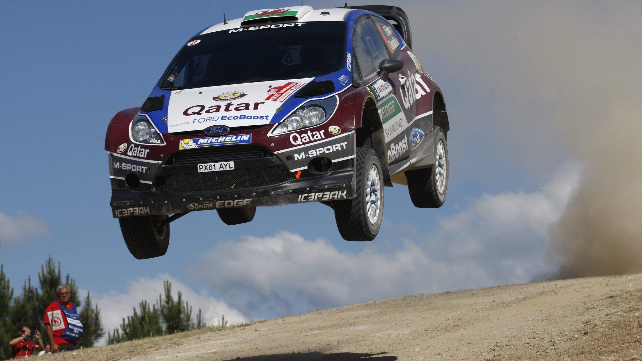 Elfyn Evans in action