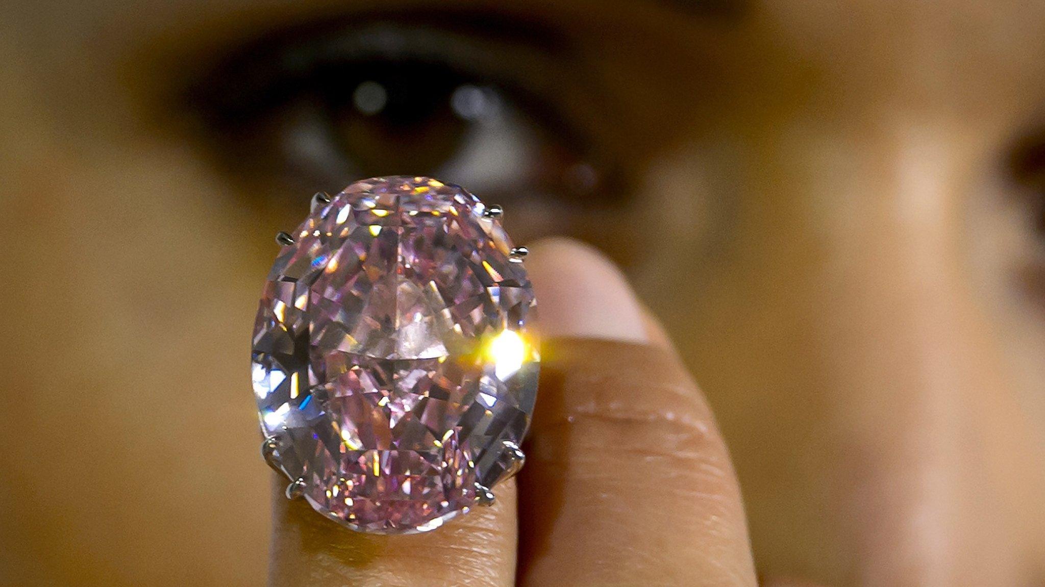 A 59.6-carat pink diamond