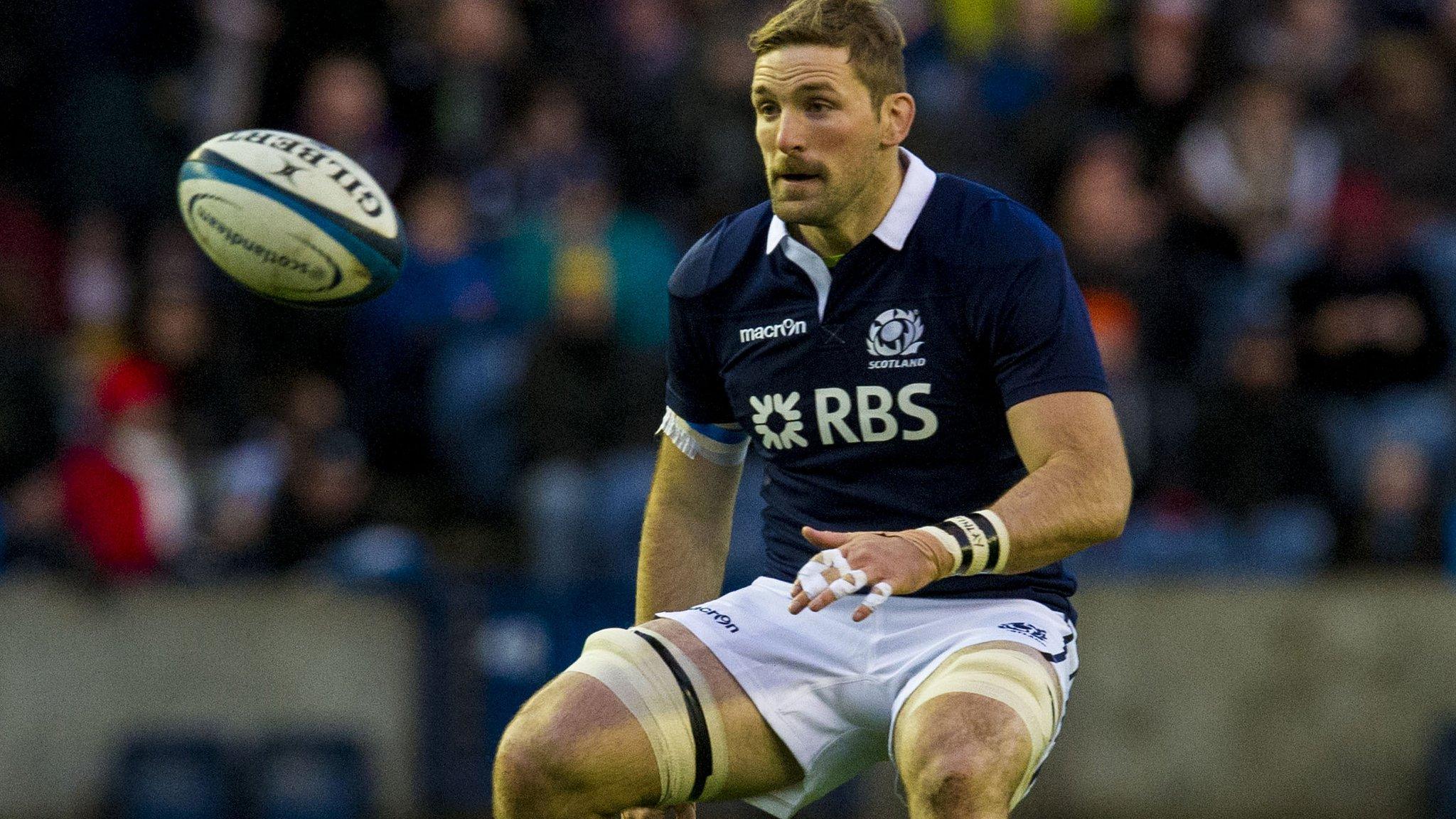 Scotland's John Barclay playing against Japan