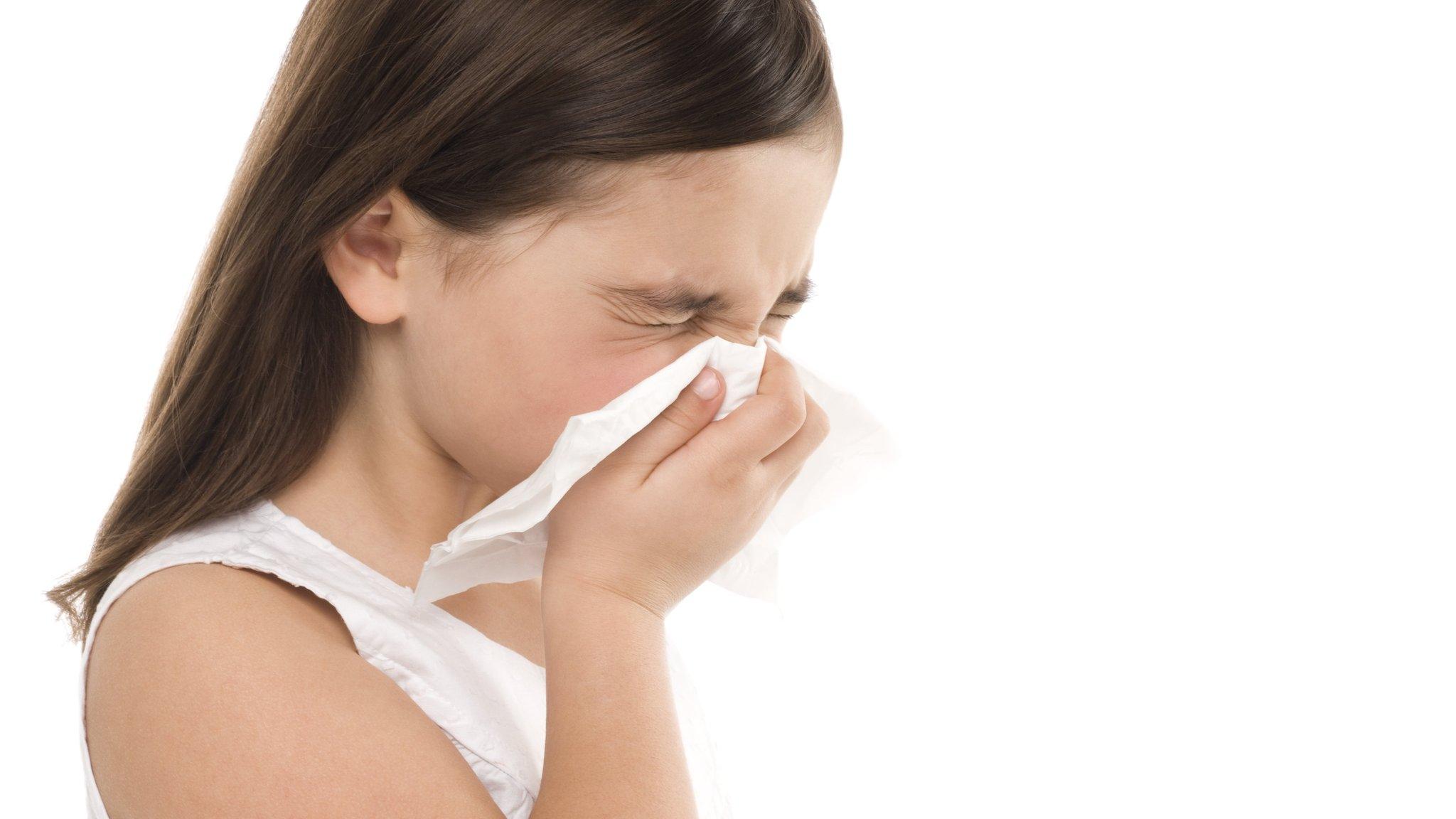 Girl with tissue