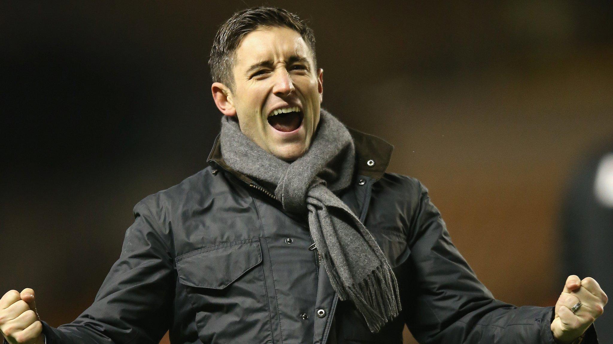 Oldham Athletic manager Lee Johnson