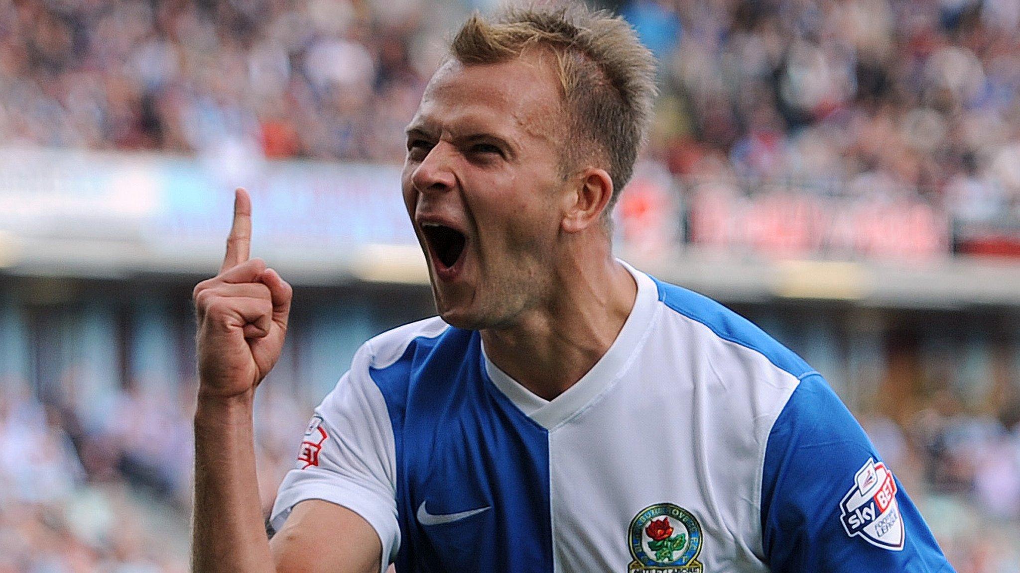 Blackburn Rovers striker Jordan Rhodes