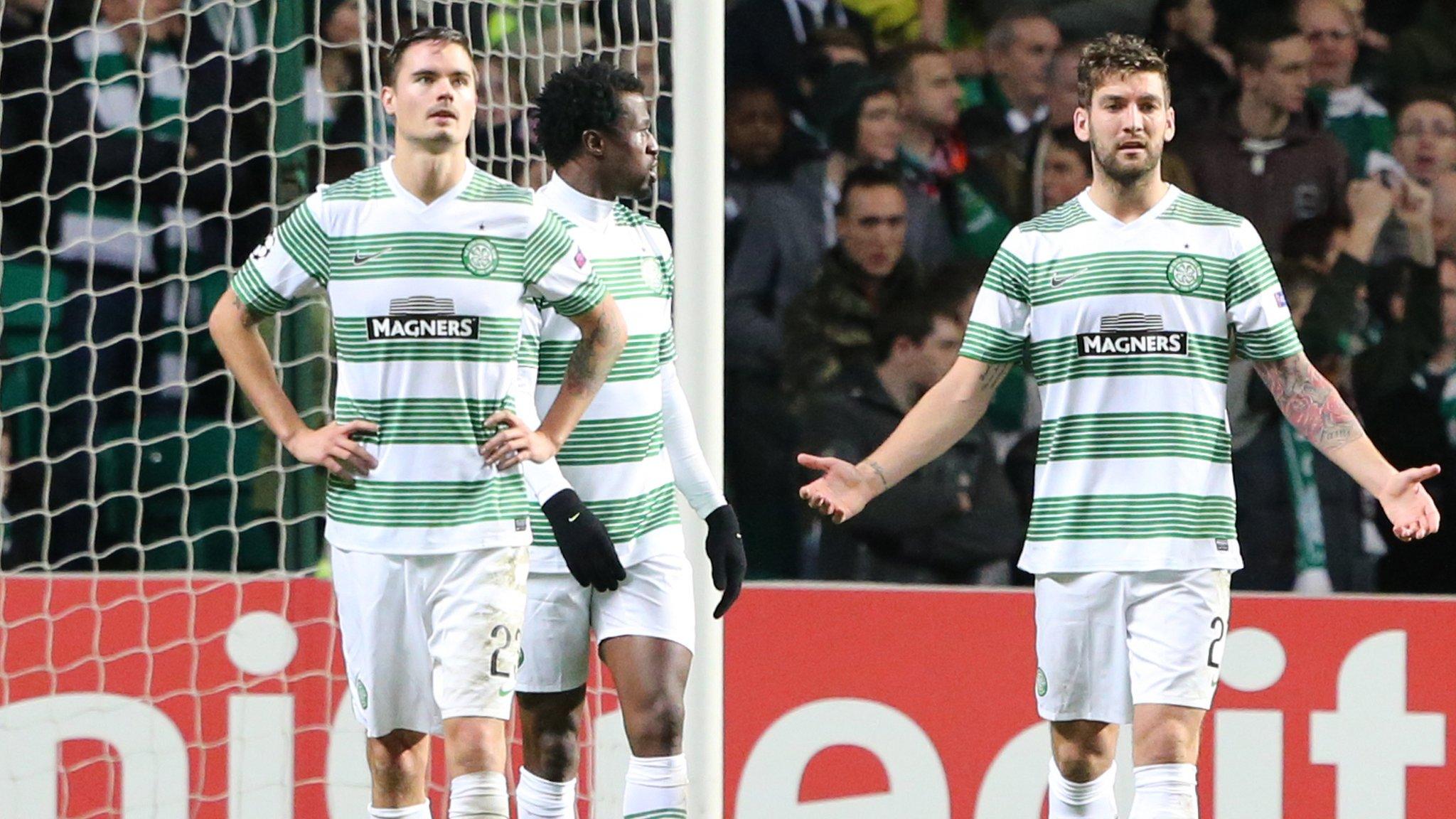 A dejected Celtic side realise their 2013-14 European journey is over