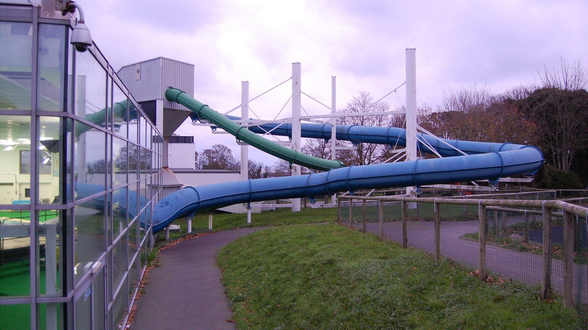 Flumes at Beau Sejour leisure centre in Guernsey