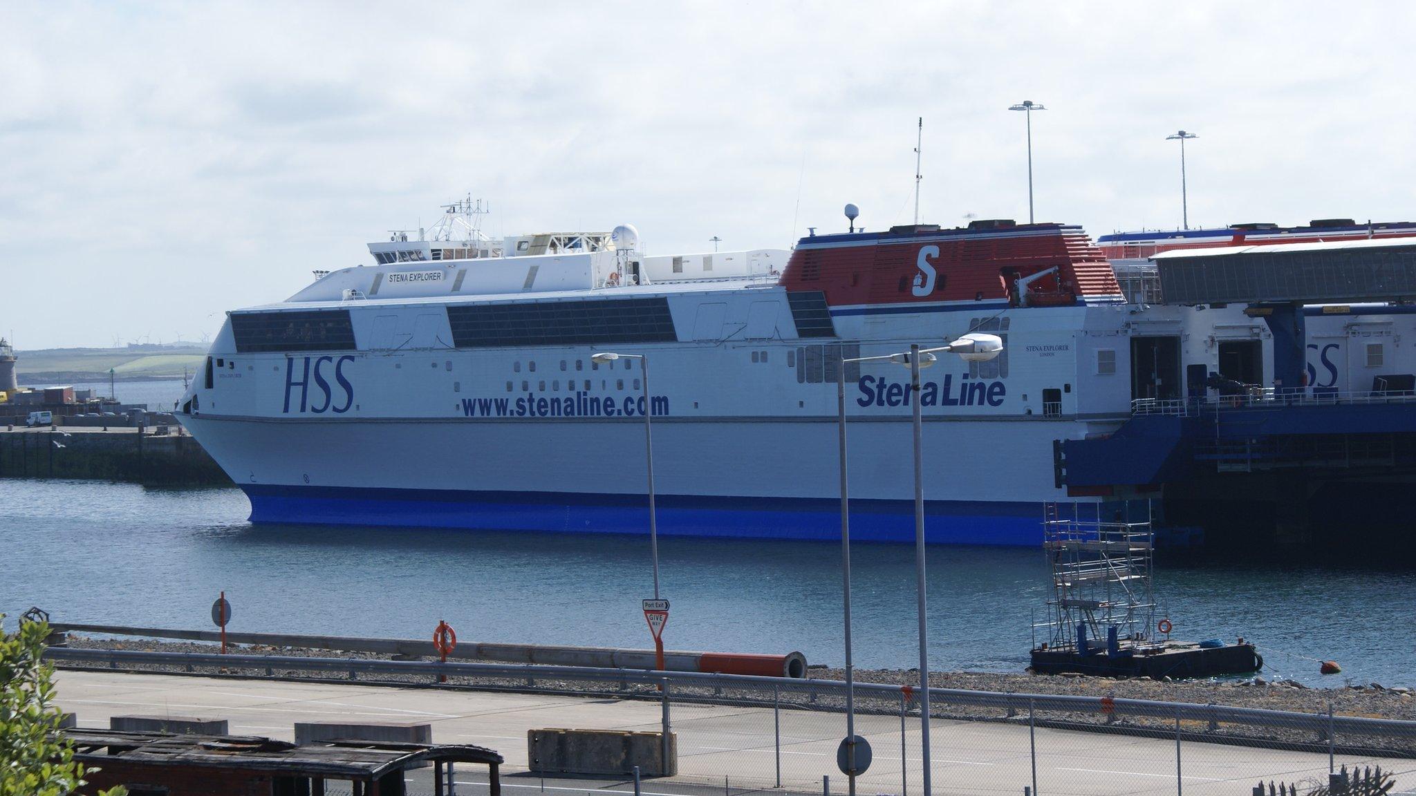 Library picture of Stena ferry at Holyhead