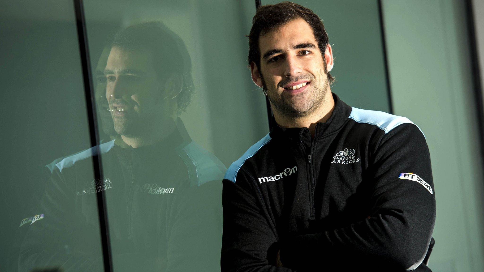 Glasgow Warriors player Josh Strauss